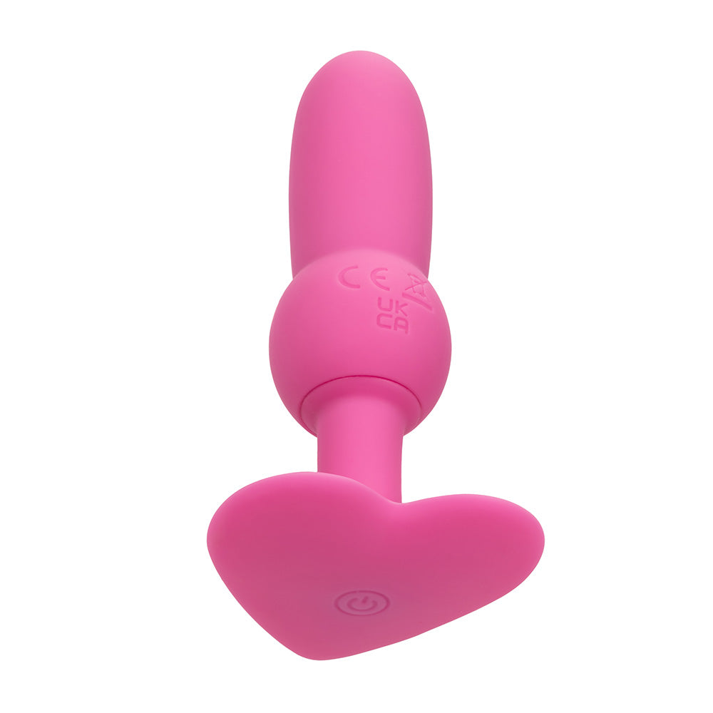 Premium Vibrating Beaded Anal Probe with Heart-Shaped Base - Sensual Massager for Couples Play & Solo Pleasure - Perfect for Intimate Exploration & Enhanced Stimulation