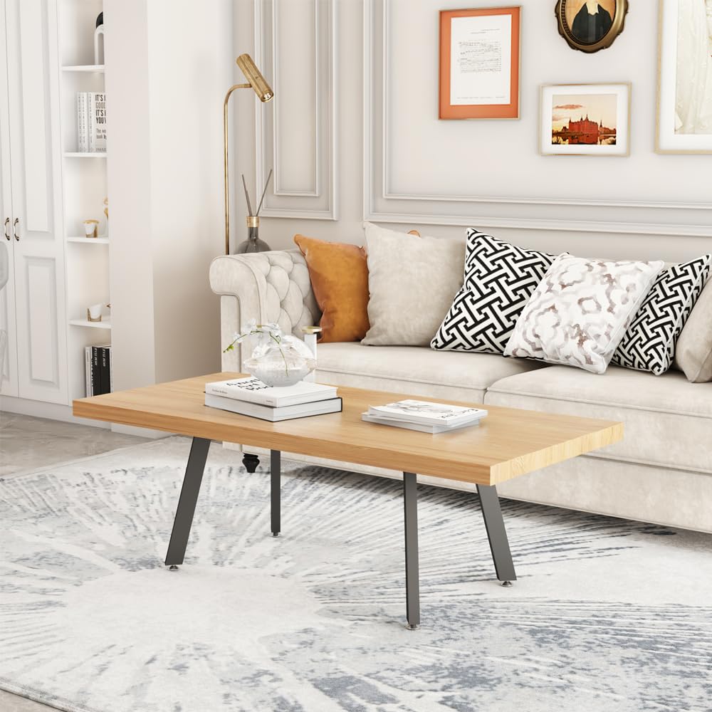 18 Inch Metal Coffee Table Legs - Dual Use Furniture Desk Legs for End Tables, TV Stands & DIY Projects - Sturdy Base for Marble, Glass or Wood Tops - Perfect for Living Room, Office & Home Decor