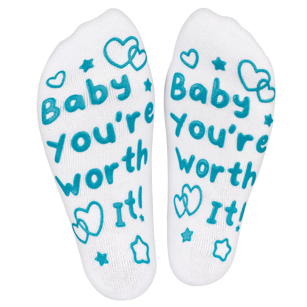 Funny Labor and Delivery Socks - Perfect Push Gift for New Moms | Comfortable Hospital Socks for Pregnancy & Postpartum Recovery | Ideal for Maternity Wards, Baby Showers & New Mom Gifts