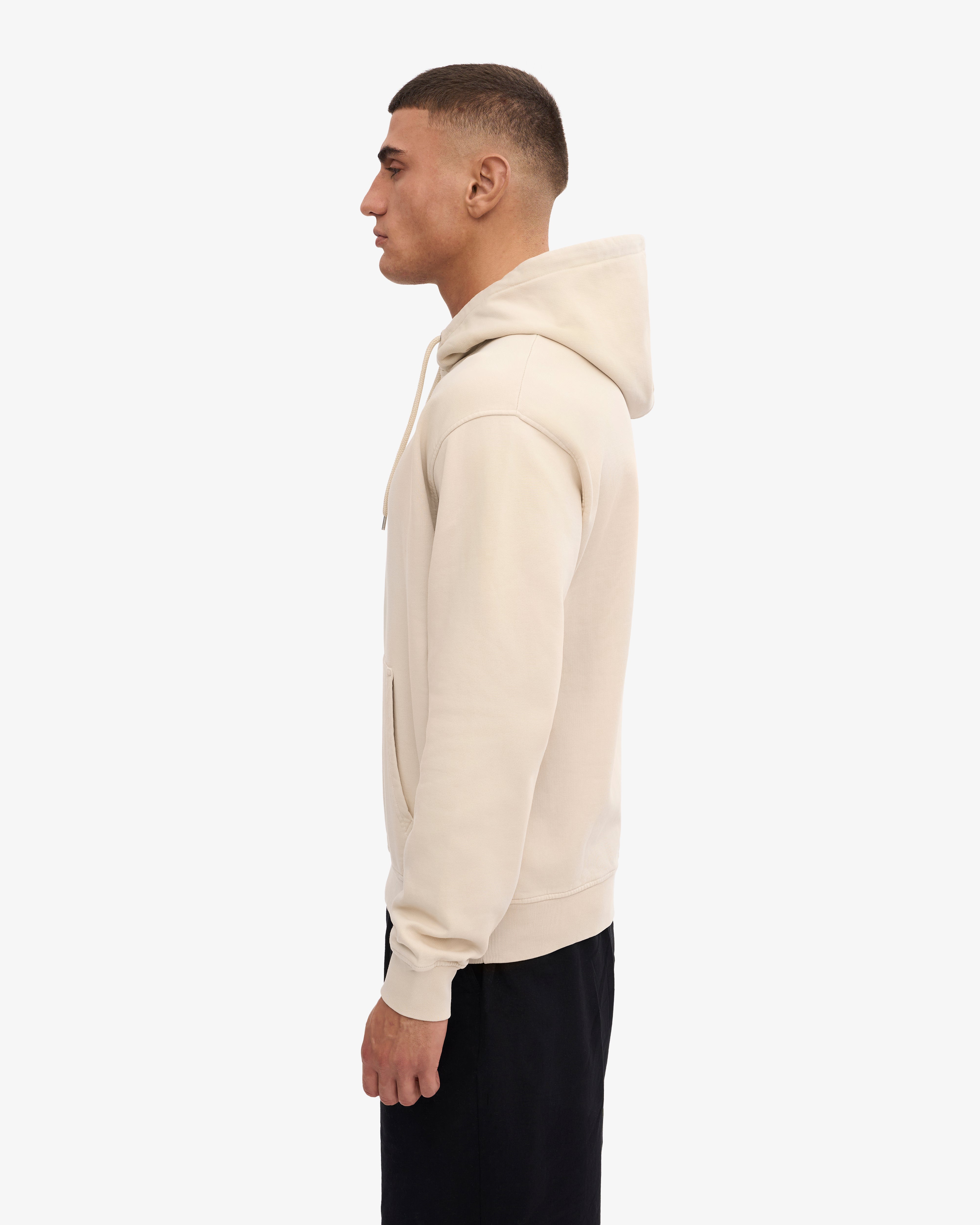 Classic Organic Cotton Hooded Sweatshirt - Ivory White | Soft & Comfortable Pullover for Men & Women | Perfect for Casual Wear, Loungewear & Outdoor Activities