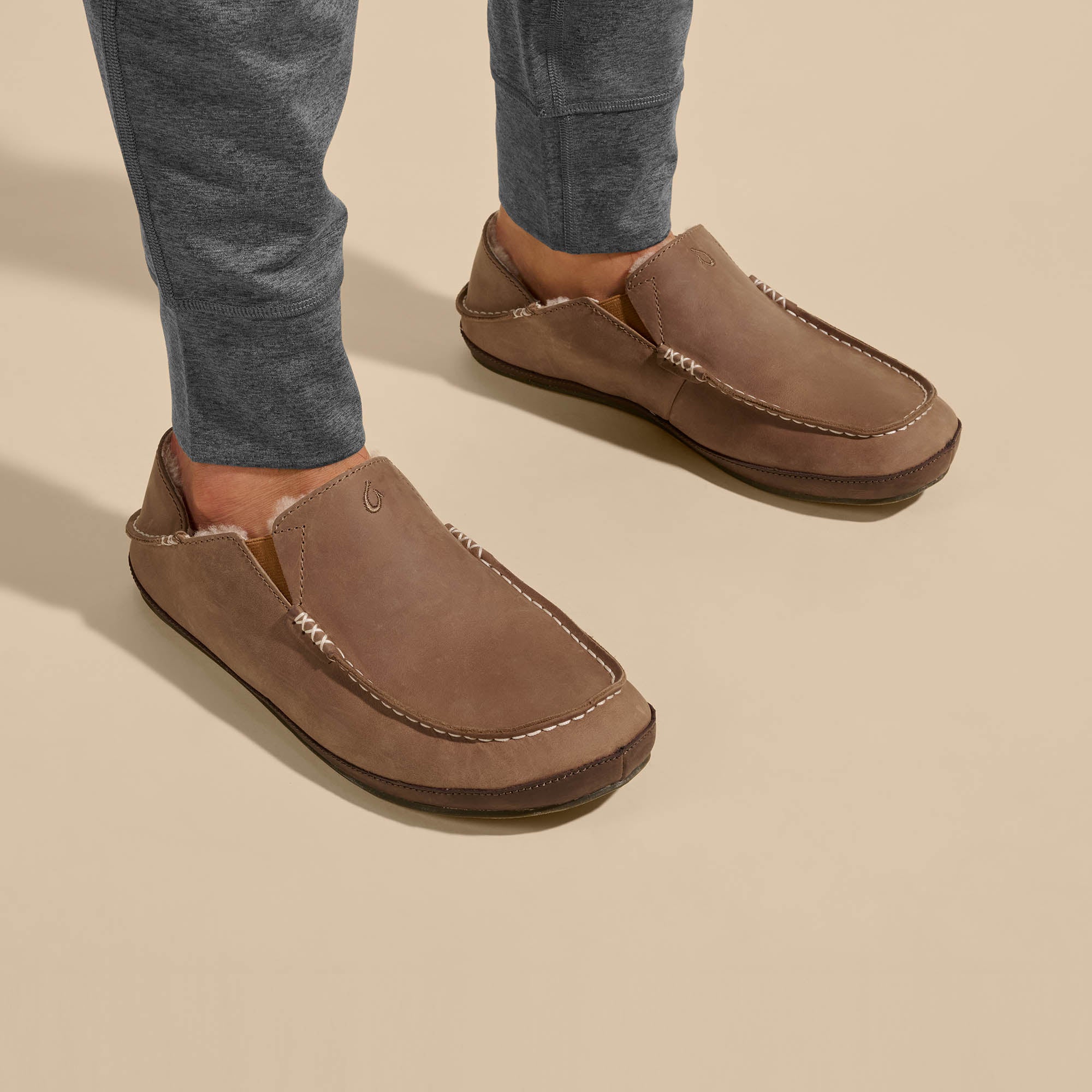 Comfortable MoloÄ Slippers in Toffee & Dark Wood Colors - Cozy House Shoes for Indoor Relaxation & Lounge Wear