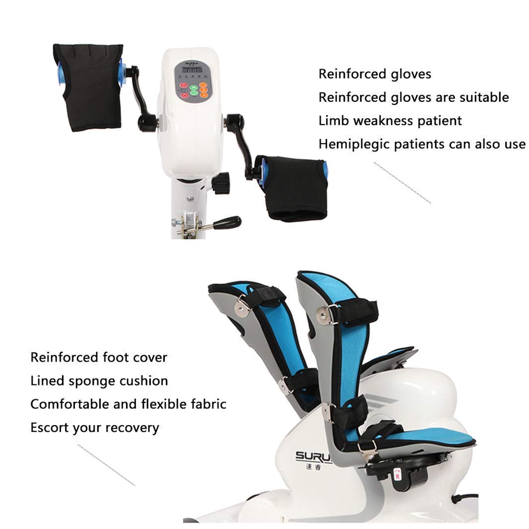 Recumbent Exercise Bike with Adjustable Resistance - Electric Rehabilitation Machine for Seniors - Indoor Cycling Fitness Equipment for Home Use - Ideal for Physical Therapy, Low-Impact Workouts & Elderly Mobility Training
