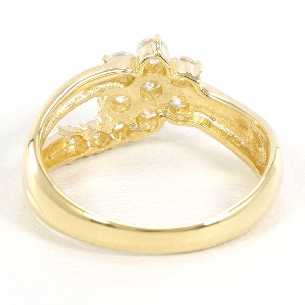 18K Yellow Gold Diamond Ring for Women - Elegant Solitaire Engagement & Wedding Band - Perfect for Proposals, Anniversaries, and Special Occasions