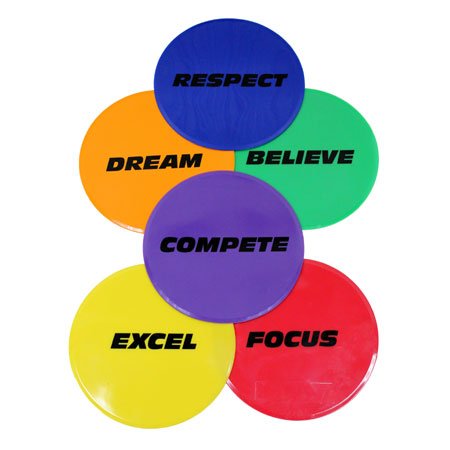 Smart Spots - Set of 6 Rainbow Color Sticky Notes for Office, School & Home Organization | Perfect for Reminders, Planning & Color Coding