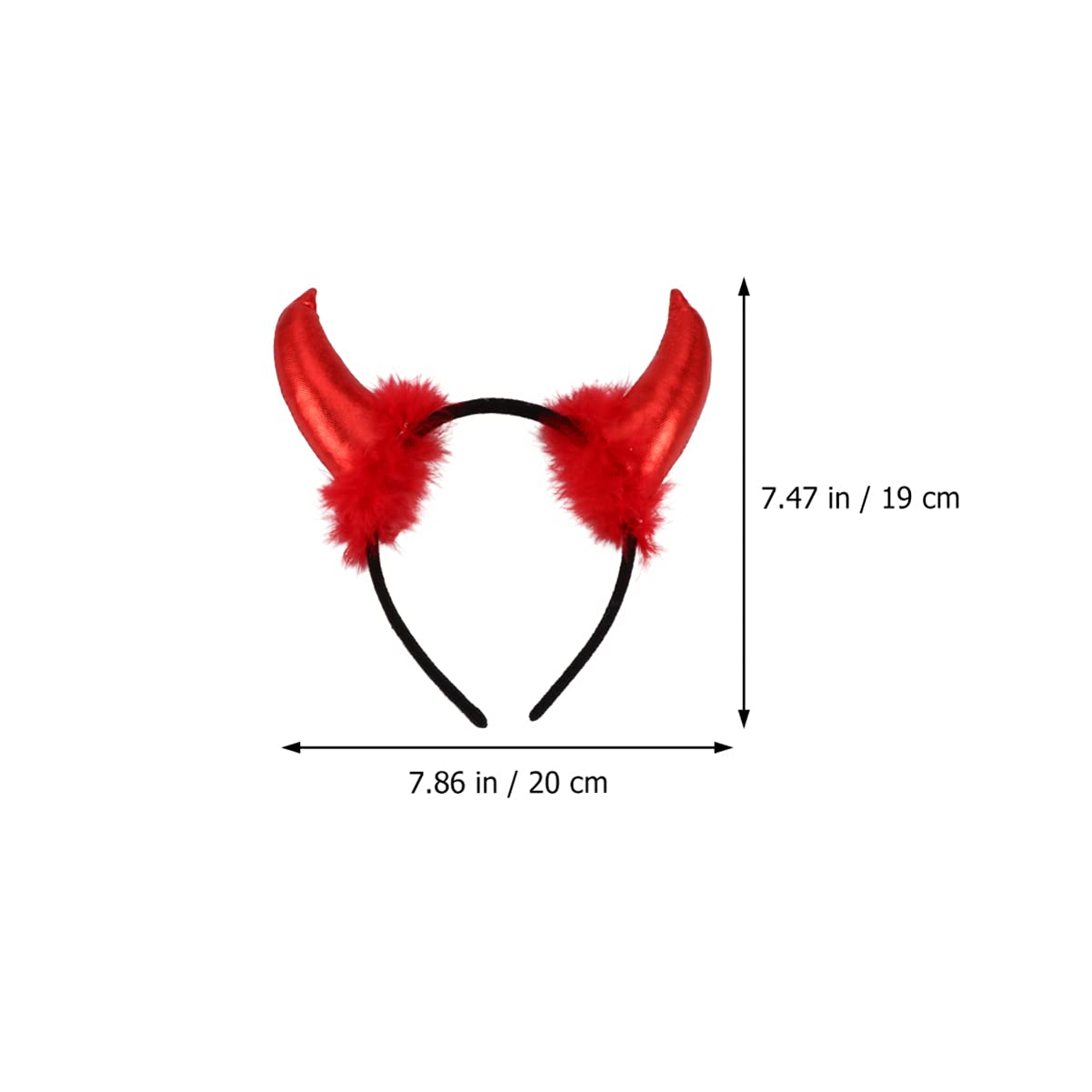 FRCOLOR 2 Pairs Halloween Devil Costume Accessories Set - Red Horn Headband, Bow Tie & Bendable Tail for Adults & Kids | Perfect for Halloween Parties, Cosplay & Themed Events