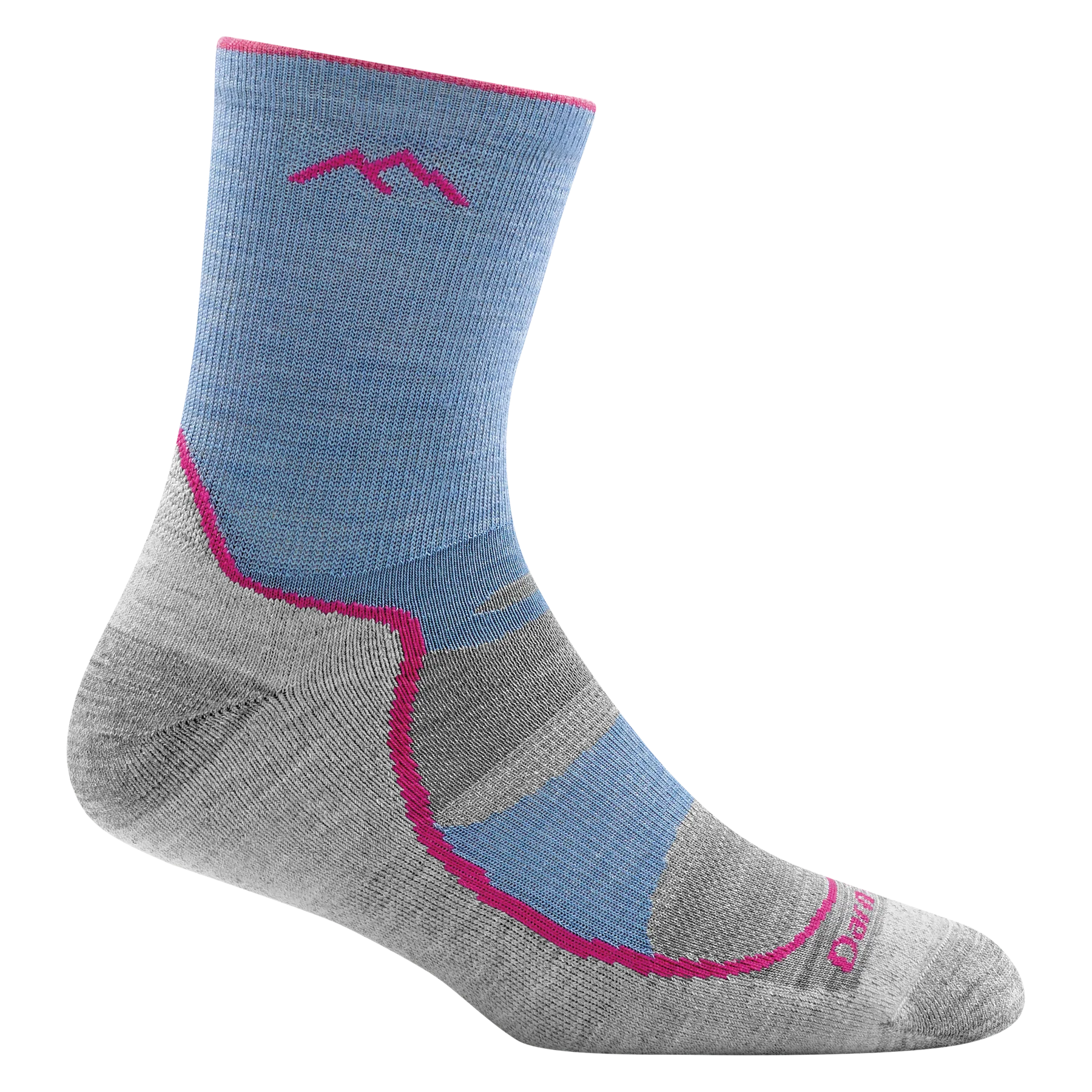 Darn Tough Vapor Light Hiker Micro Crew Socks - Merino Wool Hiking Socks for Men & Women - Moisture Wicking, Cushioned Support - Perfect for Trail Running, Backpacking & Outdoor Adventures