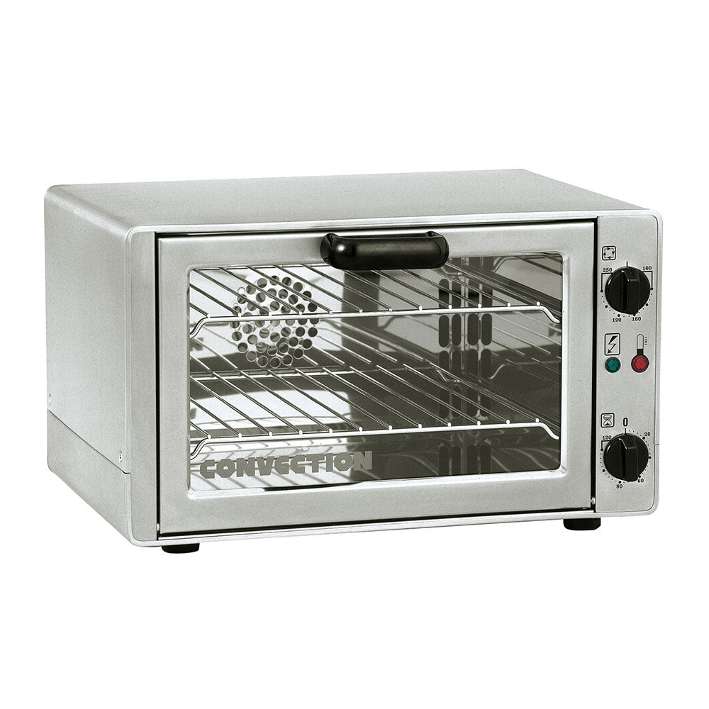 Equipex FC 280/1 Roller Grill Windstar Countertop Convection Oven - 1/4 Size Commercial Convection Oven for Restaurants, Cafes & Food Trucks - Perfect for Baking, Roasting & Reheating Foods