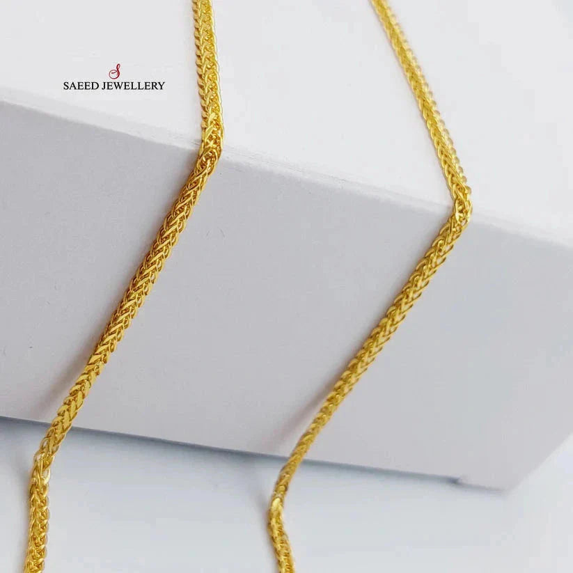2.5mm Franco Chain Necklace for Women - Dainty Gold or Silver Layering Jewelry - Perfect for Everyday Wear, Gift Giving & Special Occasions
