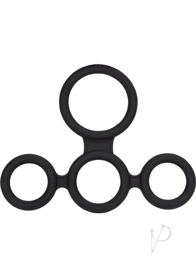 Premium Black Silicone Cock Ring for Men - Comfortable & Stretchy Design for Enhanced Pleasure - Perfect for Couples Play & Solo Use