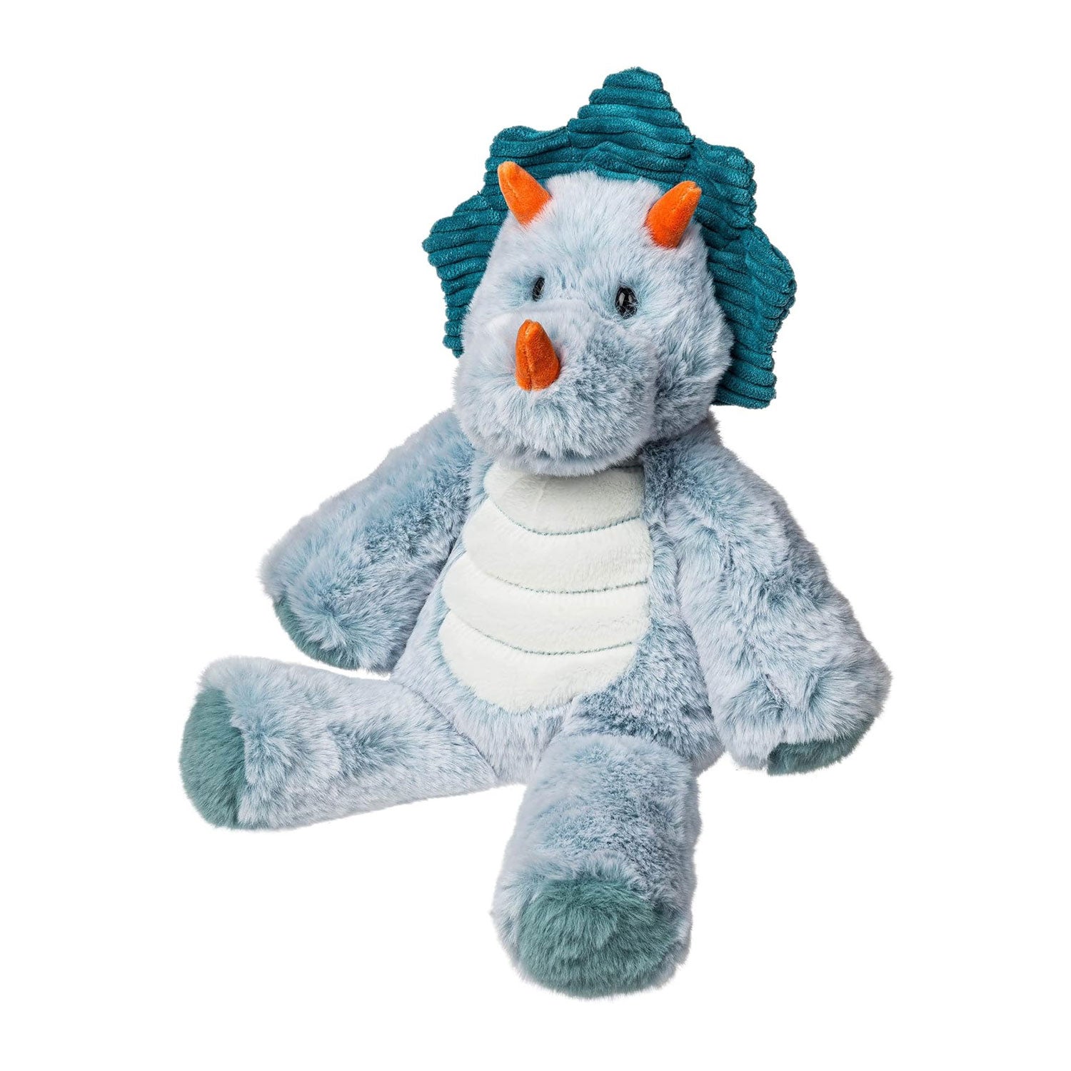 Fluffy Marshmallow Triceratops Dinosaur Plush Toy - Soft & Cuddly Stuffed Animal for Kids, Perfect for Bedtime, Playtime & Gifts