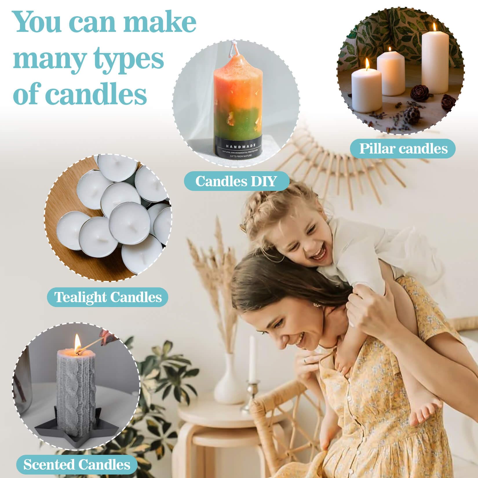 CARGEN 885g Paraffin Wax Pellets - Pure White Paraffin Wax Beads for Candle Making, DIY Crafts, Spa Hand Treatments & Furniture Care - Premium Candle Wax for Home, Salon & Relaxation Therapy