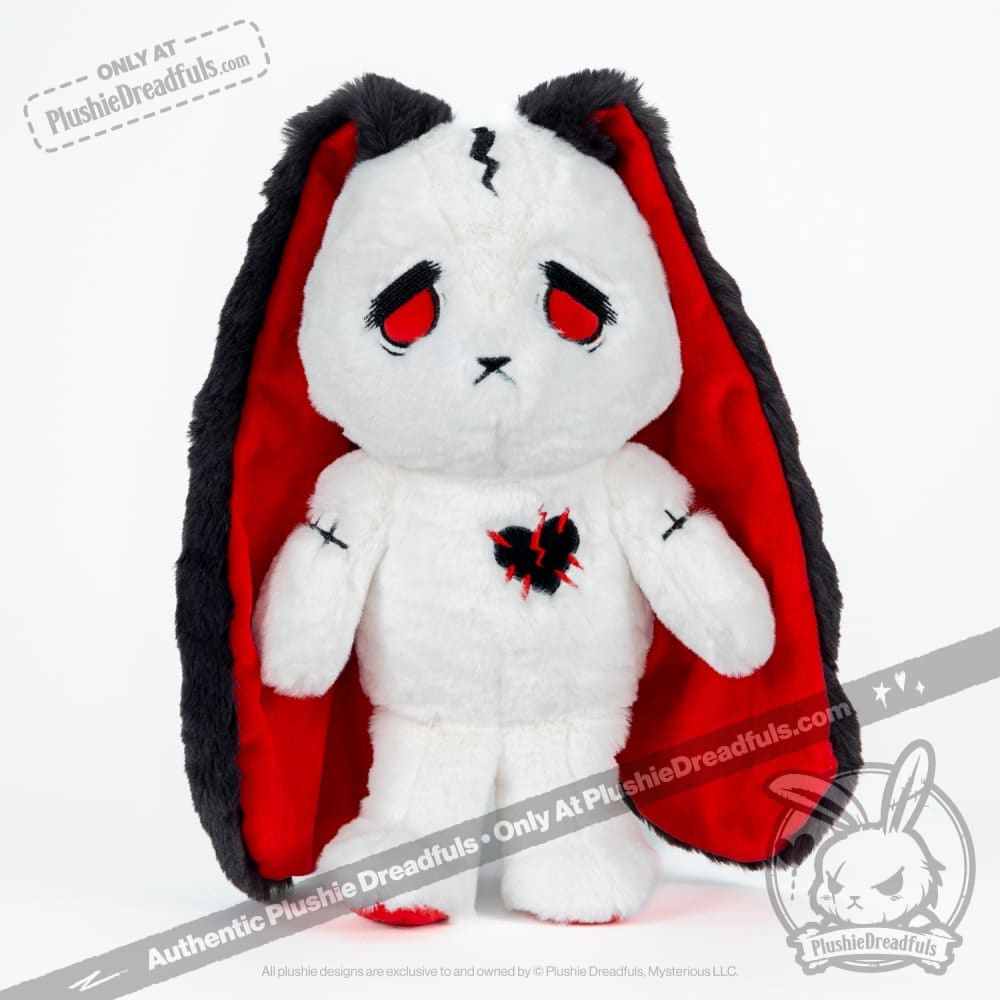 Plushie Dreadfuls Migraine Rabbit - Soft Stuffed Animal Toy for Stress Relief & Comfort | Cute Plush Bunny Gift for Migraine Sufferers, Anxiety Support & Bedroom Decor