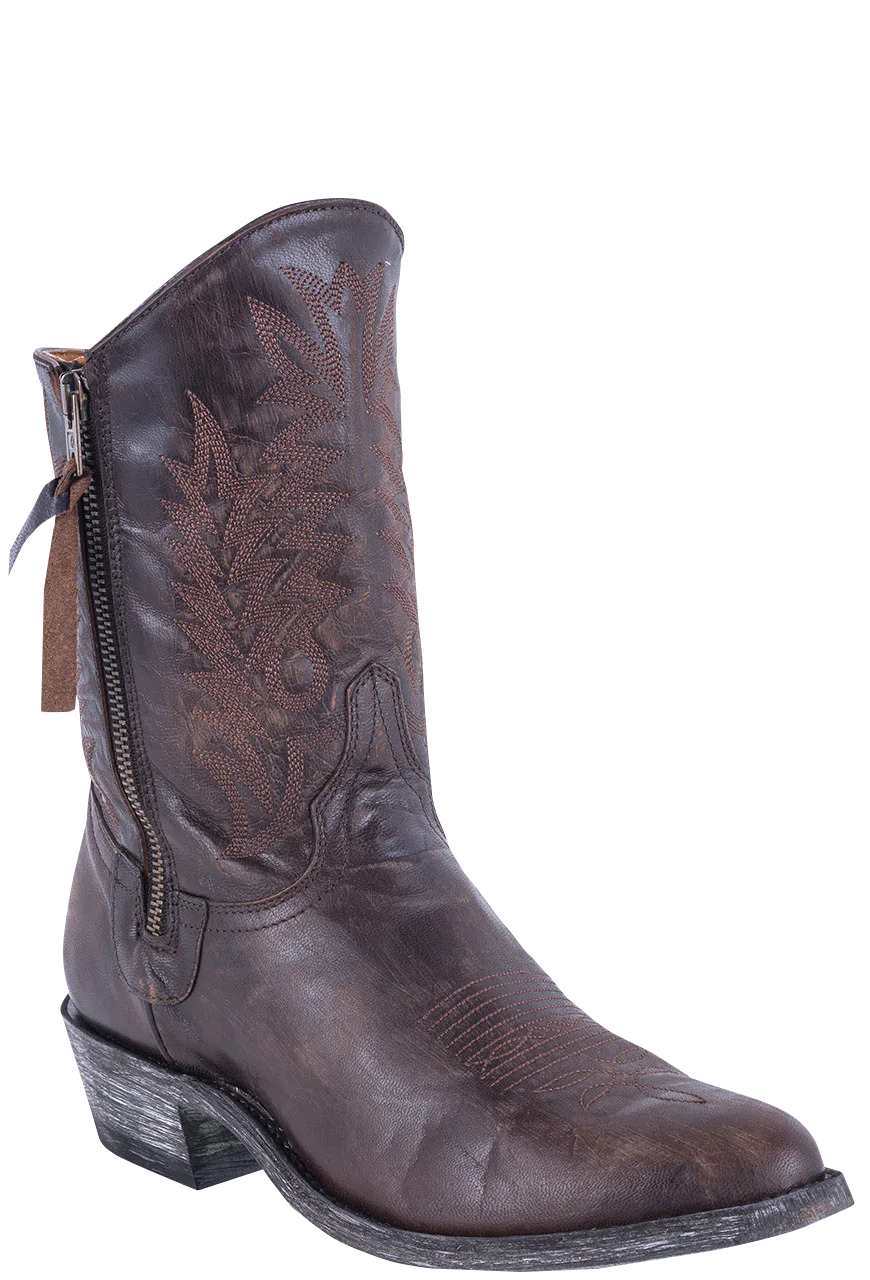 Old Gringo Vesuvio Razz Boots - Women's Western Cowboy Boots in Chocolate Brown Leather | Perfect for Country Dancing, Rodeos & Western Fashion Outfits