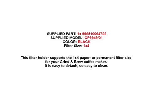 Original Philips Coffee Filter Holder Basket Assembly - Compatible with HD7761 HD7762 HD7765 HD7766 HD7767 HD7768 HD7769 Models - Replacement Part 996510064722 - Perfect for Home & Office Coffee Brewing