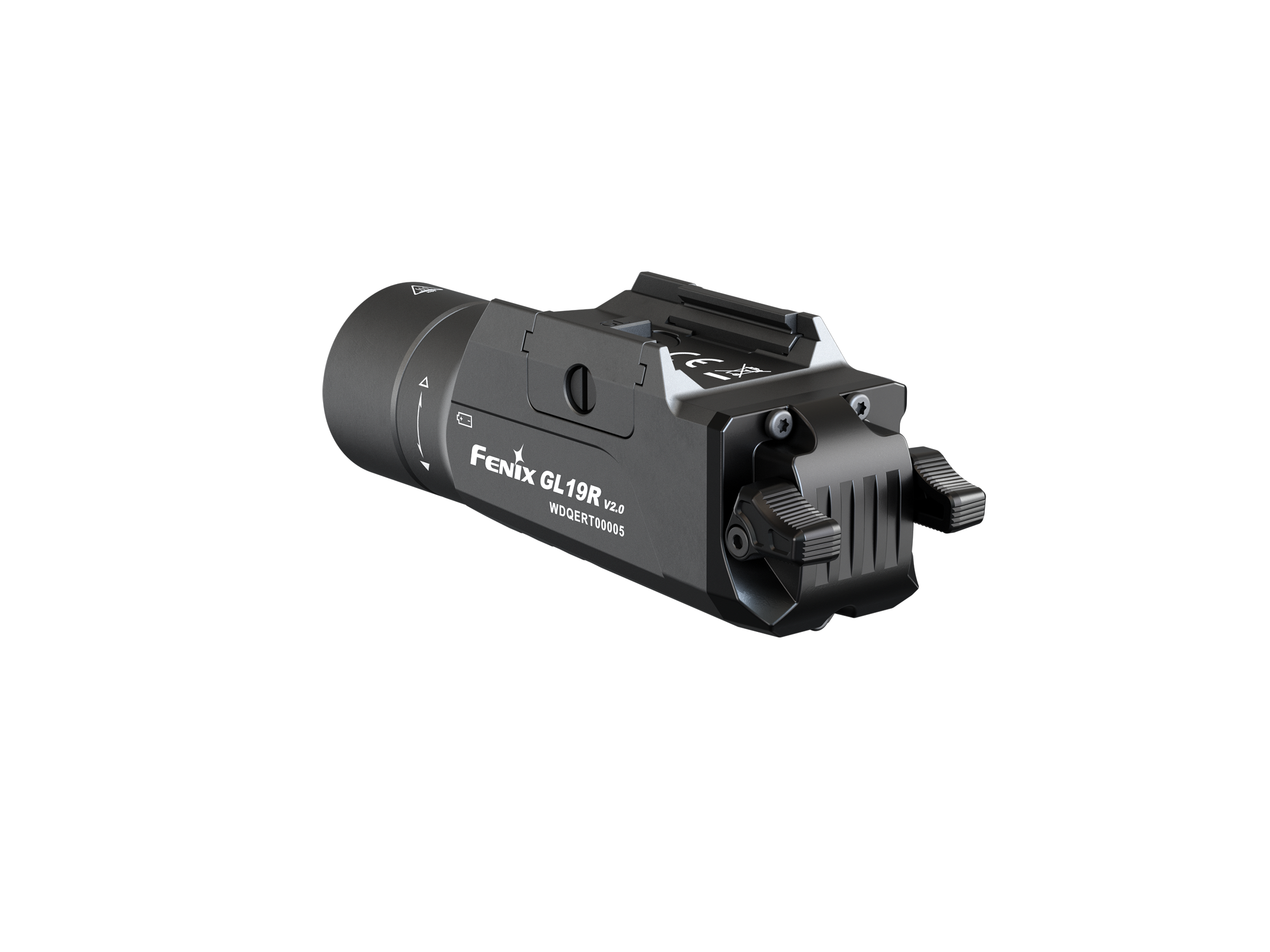 Fenix GL19R V2 Tactical Flashlight - Modular Switch Mounted Weapon Light for Pistols & Rifles - Perfect for Hunting, Home Defense & Tactical Operations