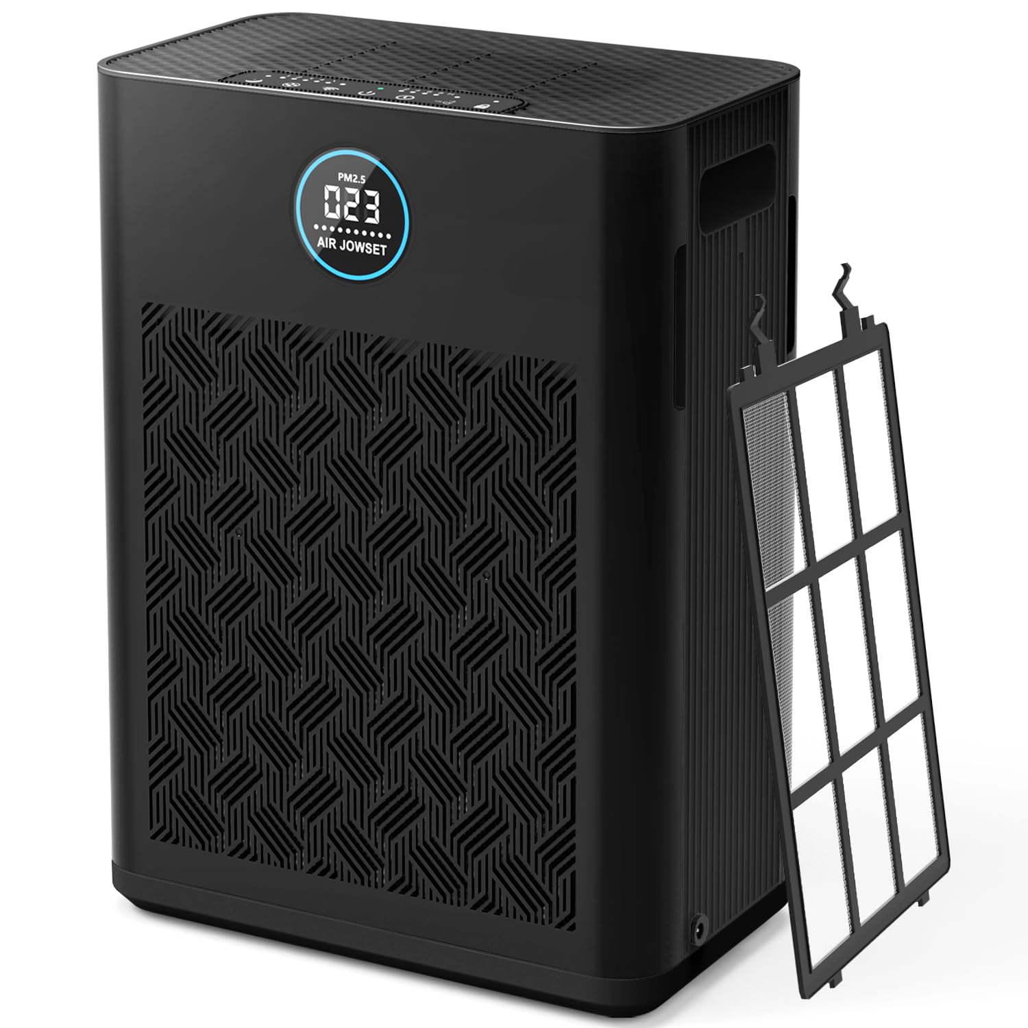 Best Air Purifier for Home & Bedroom - H14 True HEPA Filter, Washable Pre-Filter, Covers 2800 Sq Ft, Ultra Quiet 22dB Sleep Mode - Removes Wildfire Smoke, Pet Odors, Dust & Hair (Black) - Perfect for Allergies, Asthma & Cleaner Indoor Air