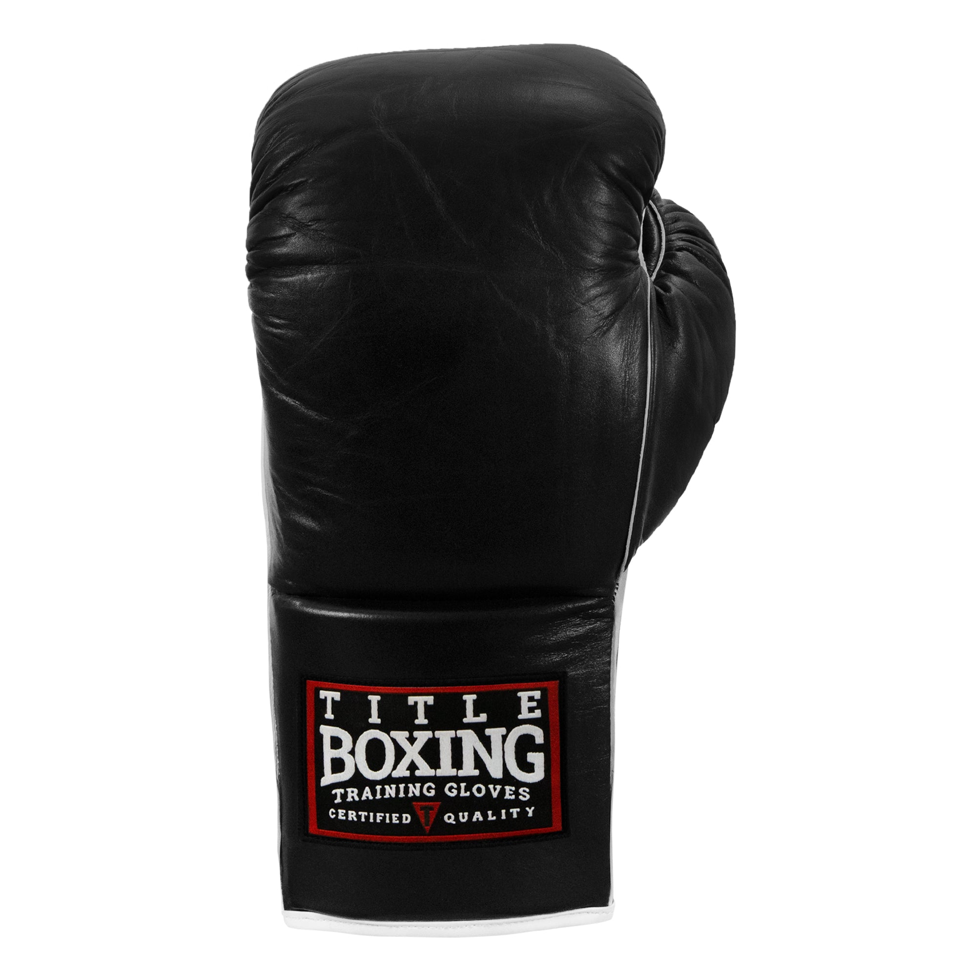 TITLE Boxing Old School Leather Lace-Up Sparring Gloves - Professional Training & Heavy Bag Workouts for Boxing, MMA & Fitness