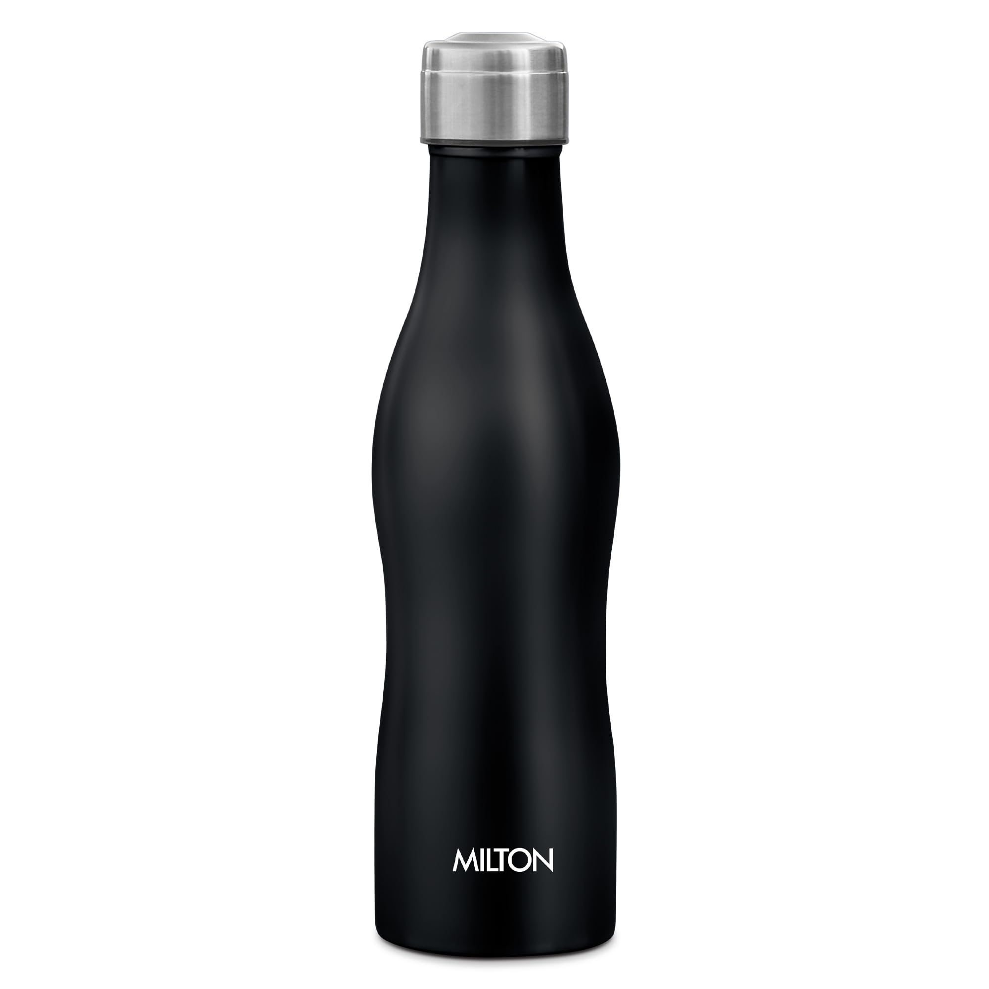 MILTON Campa 800 Single Wall Stainless Steel Water Bottle 745ml - Black | 100% Leak Proof | Vacuum Insulated | BPA Free | Perfect for Office, Gym, Hiking, Travel & Outdoor Adventures
