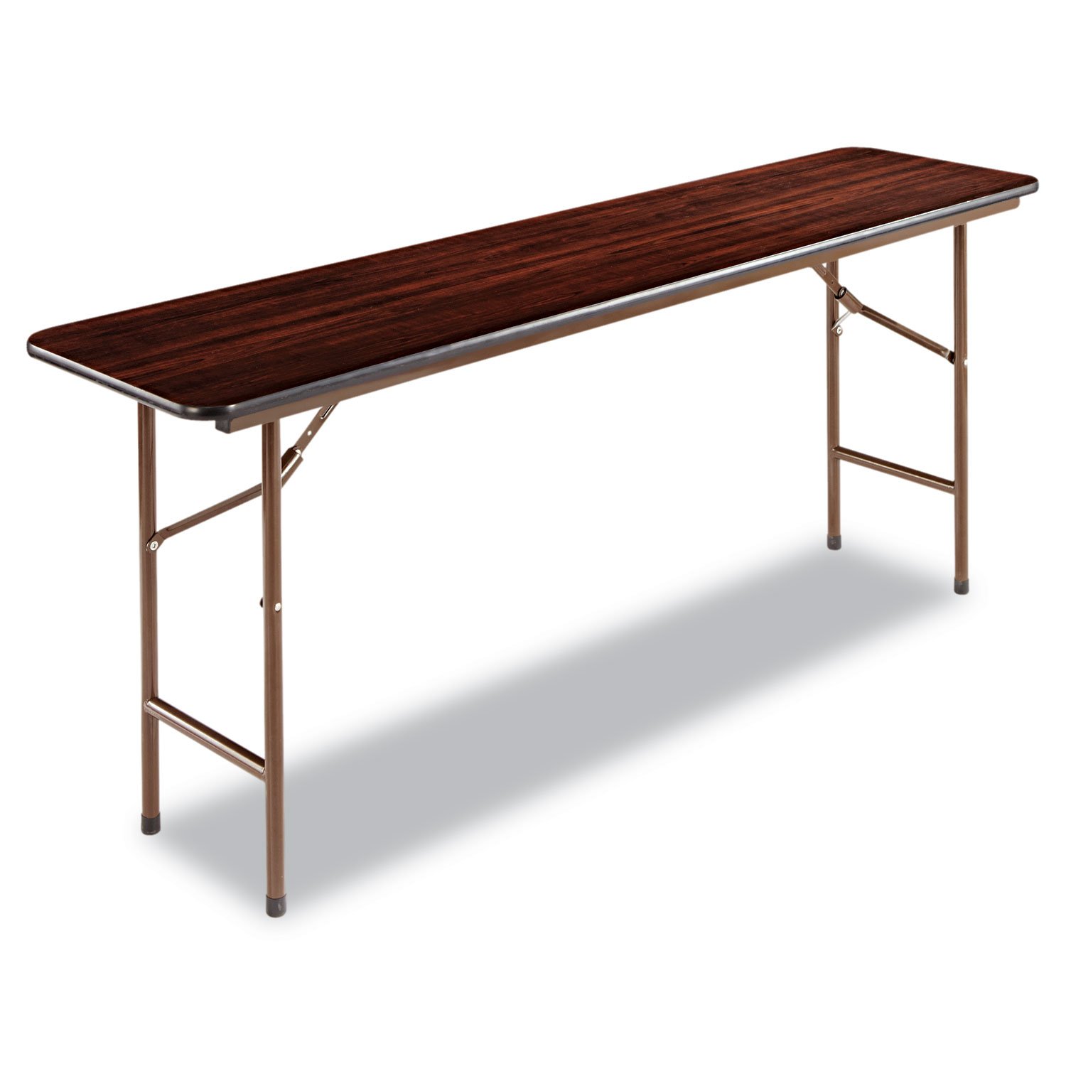 Alera FT727218MY Walnut Wood Folding Table - 72