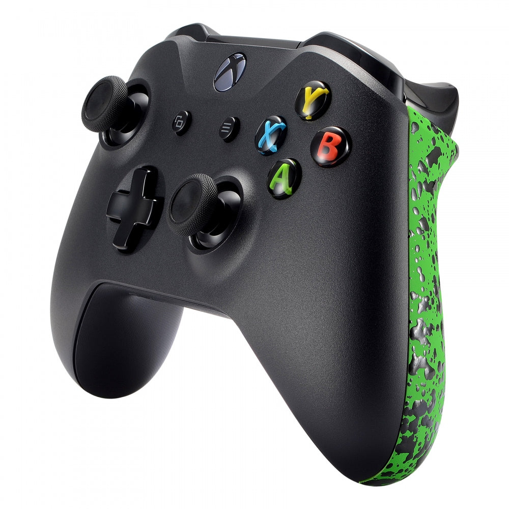 Textured Green Non-Slip Back Panels & Side Rails Replacement for Xbox One X/S Controller - Enhanced Grip & Comfort for Gaming - Perfect for Competitive Play & Long Gaming Sessions