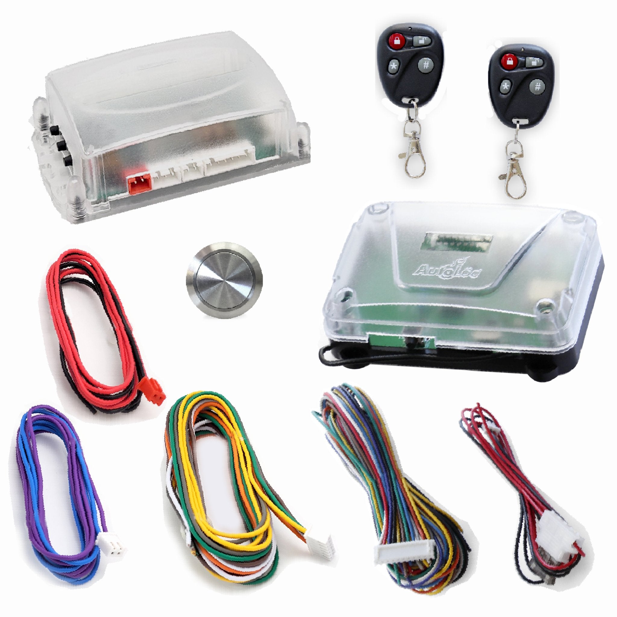 1905-1906 Rolls Royce 20HP Billet Push Button Engine Start/Stop Switch with Keyless Entry & Remote Start Kit - Classic Car Restoration & Vintage Auto Upgrade Accessory