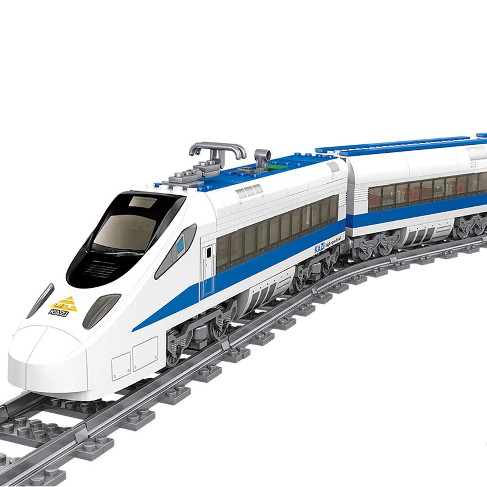 Domani Technic 474-Piece Motorized Train Building Blocks Set with Light & Music - High-Speed City Railway Model Kit, Compatible with Lego Trains | Perfect for Kids STEM Learning, Birthday Gifts & Collector Displays