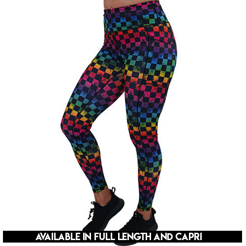 Prismatic Leggings for Women - High Waisted Yoga Pants with Colorful Geometric Patterns | Perfect for Yoga, Gym, Running & Everyday Wear