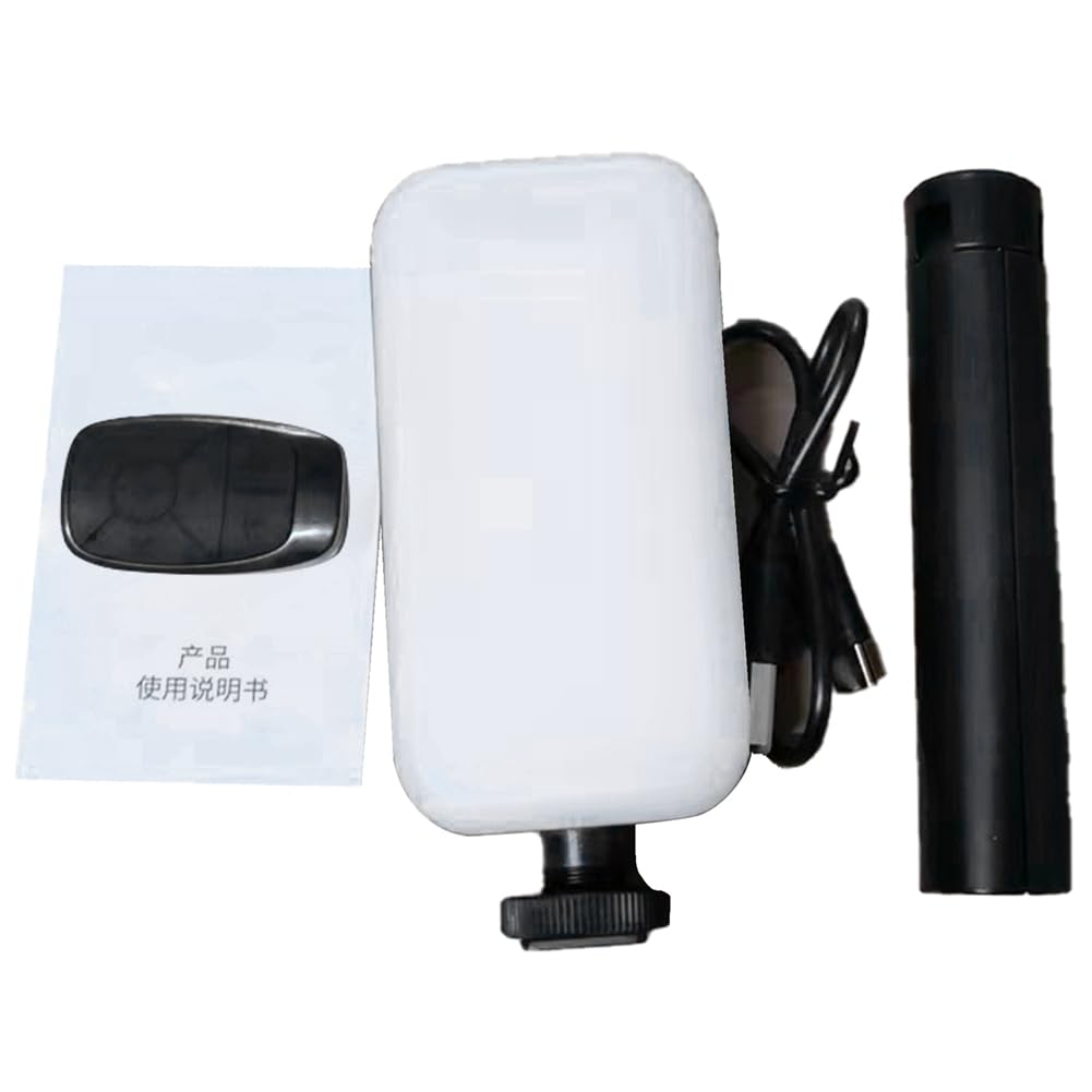Wiianoxd LED Photography Lighting Kit - RGB Fill Light with Phone Stand for Live Streaming, YouTube Videos & Studio Photography | Perfect for Content Creators, Vloggers & Home Studios