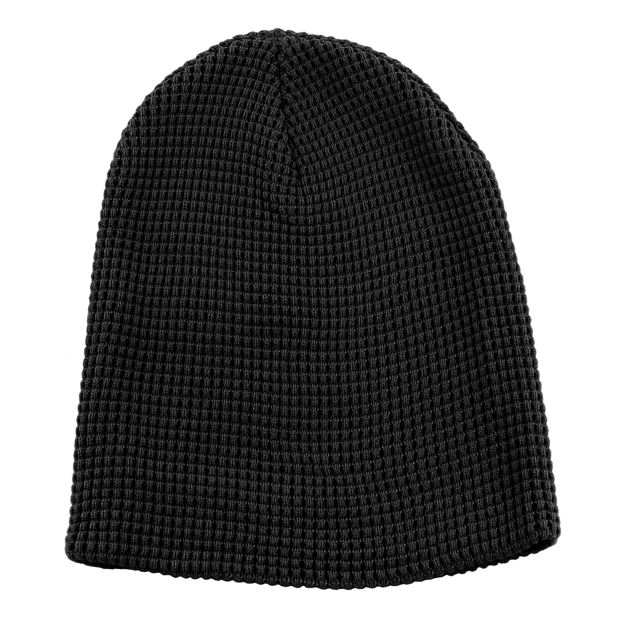 Morehats Waffle Knit Slouchy Beanie - Winter Warm Knitted Hat for Skiing, Skating & Hip-Hop Style - Cozy Unisex Cold Weather Accessory for Men and Women - Perfect for Snowboarding, Streetwear & Casual Outfits