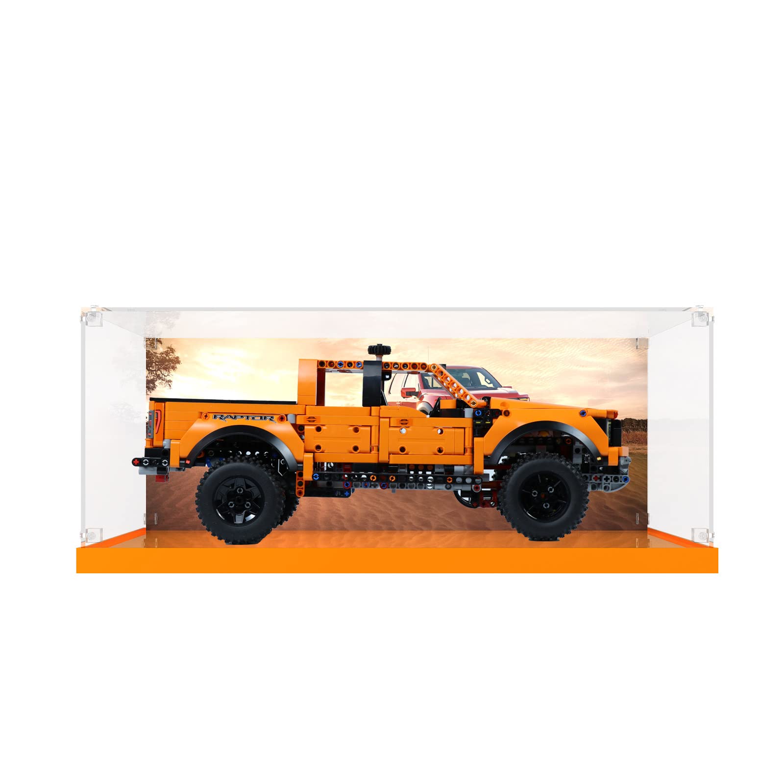 Acrylic Display Case for LEGO Technic Ford F-150 Raptor 42126 Building Blocks Set - Dustproof Clear Showcase Box (Model Not Included) - Perfect for Home Decoration, Office Display & Collector's Showcase