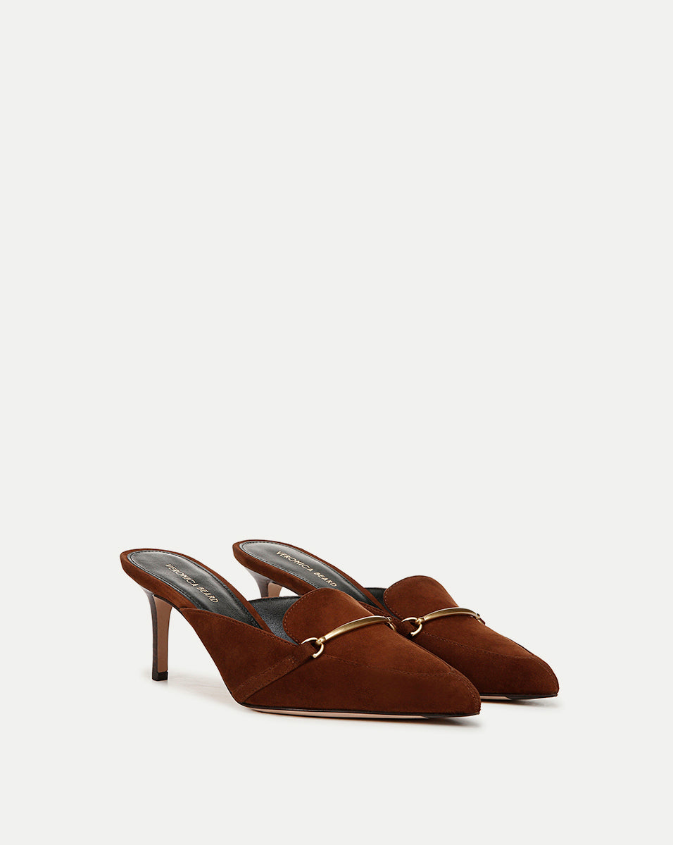 Leslie Suede Mule Shoes for Women - Comfortable Slip-On Loafers with Soft Suede Upper - Perfect for Casual Outfits, Office Wear & Everyday Comfort