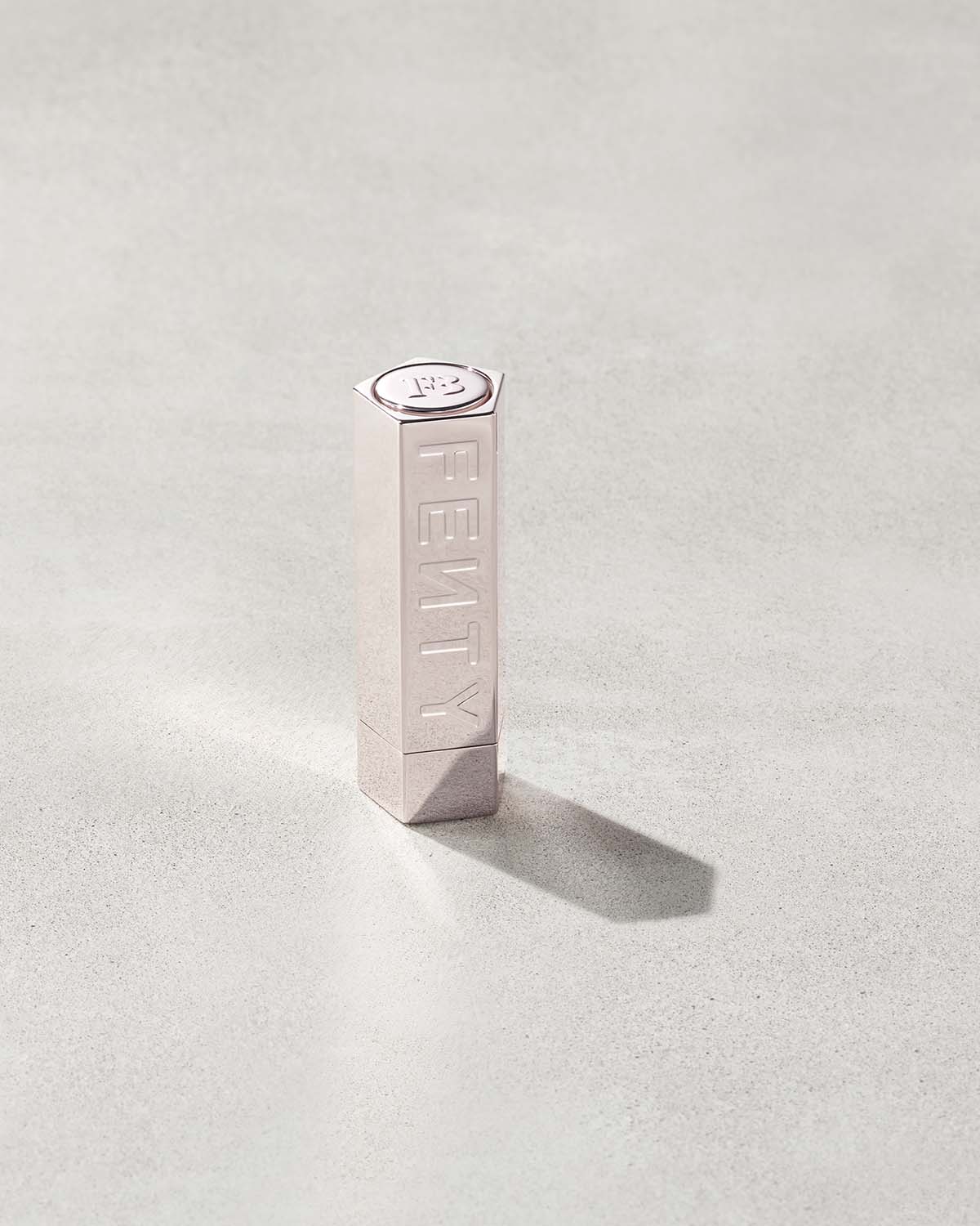 Fenty Icon The Case Semi Matte Refillable Lipstick - Metallic Nude | Long-Lasting Vegan Lip Color | Perfect for Everyday Wear & Special Occasions