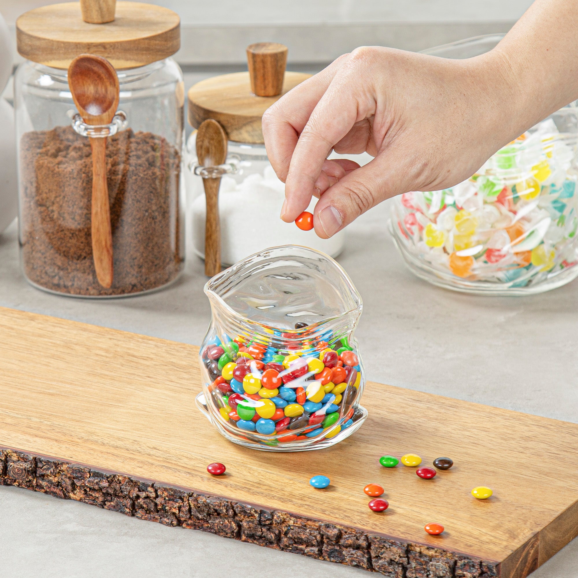 8 oz Clear Glass Storage Bowl with Lid - Round Airtight Food Container (3.25