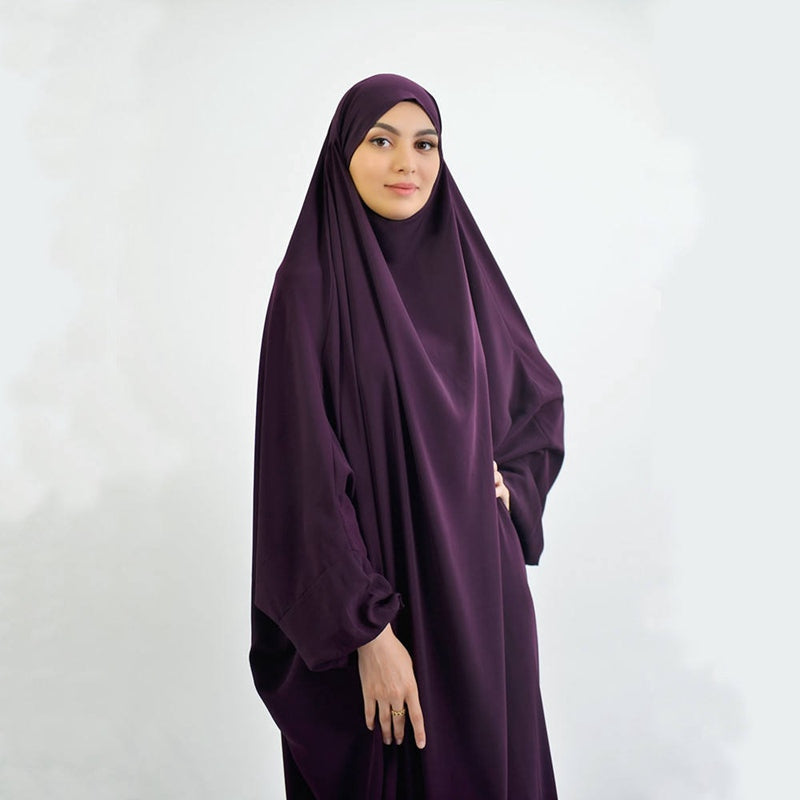 Halal Jilbab Abaya Prayer Dress for Muslim Women - Modest Islamic Full-Length Hijab with Long Sleeves - Perfect for Daily Wear, Prayer, Mosque, and Special Occasions