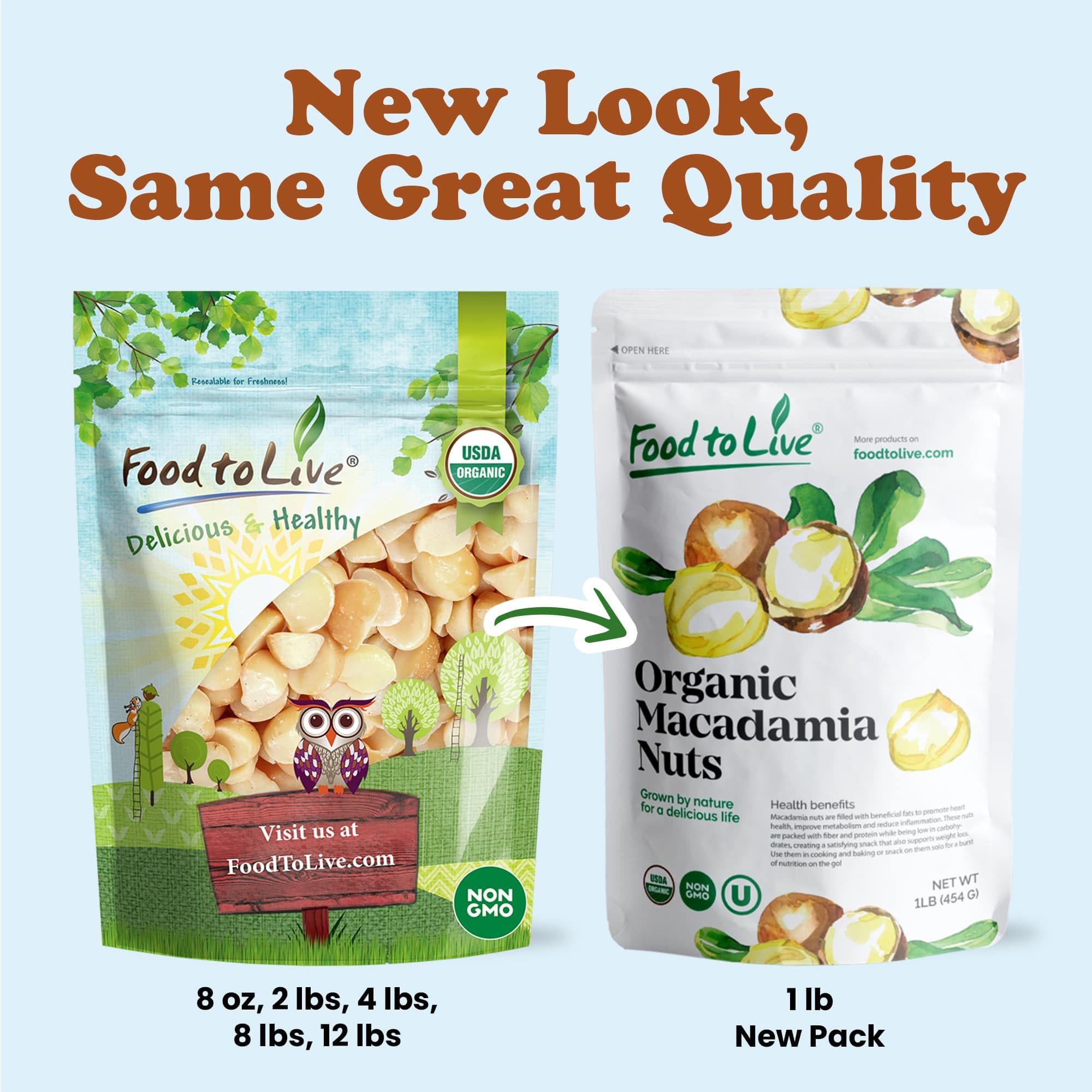 Organic Macadamia Nut Halves & Pieces, 12 Pounds – Raw, Unsalted, Non-GMO, Vegan, Kosher, Bulk Keto Snack | Healthy Fats Source | Perfect for Salads, Yogurt, Cereal, Baking & Dessert Toppings | Great for Keto, Paleo & Vegan Diets