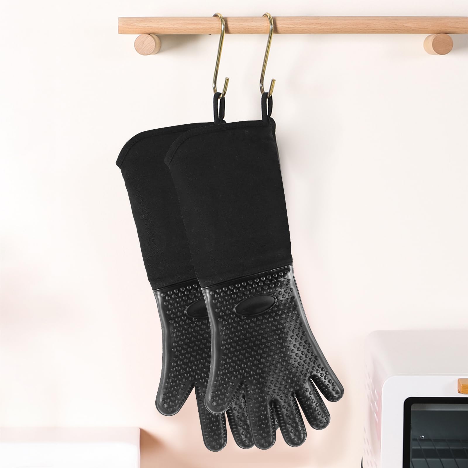 Extra Long Professional Oven Mitts - 19.7