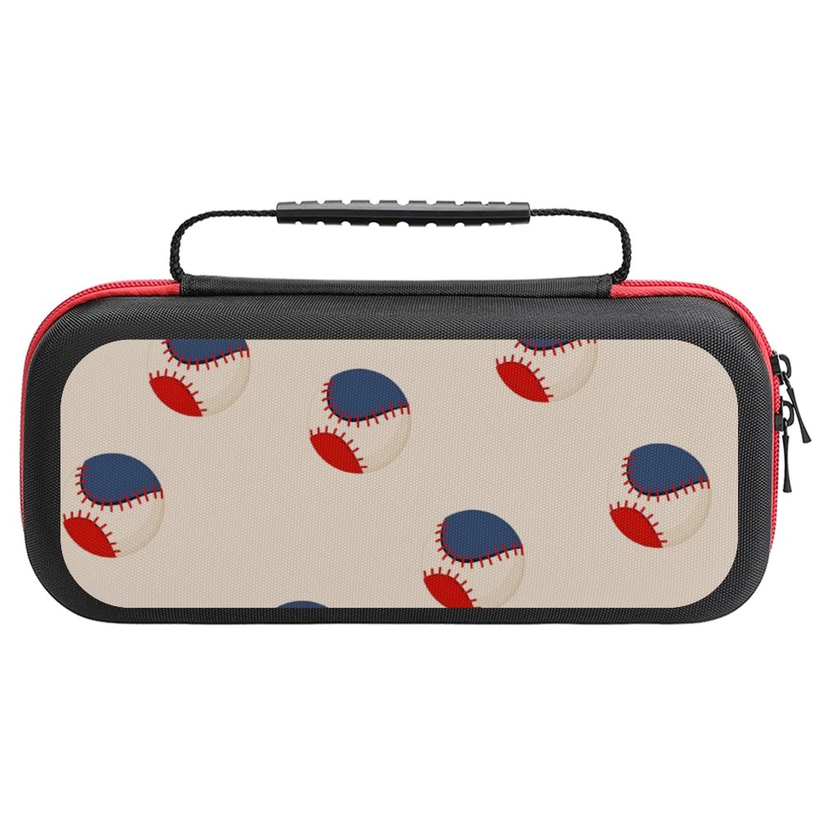 FunnyStar Baseball Design Protective Carrying Case for Nintendo Switch - Durable Storage Handbag for Travel, Gaming, and Outdoor Adventures
