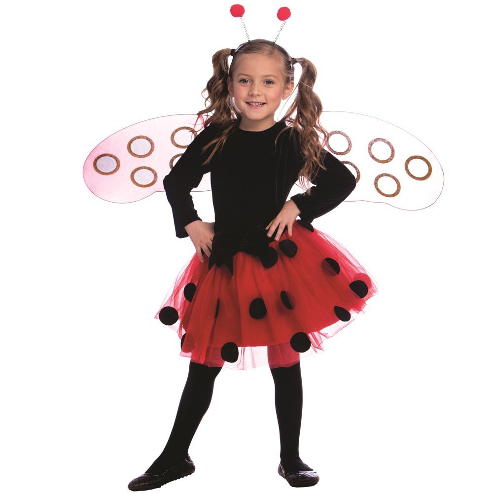 Ladybug Costume for Girls - Kids Ladybug Dress Halloween Costume | Fun Dress-Up Play & Halloween Party Outfit