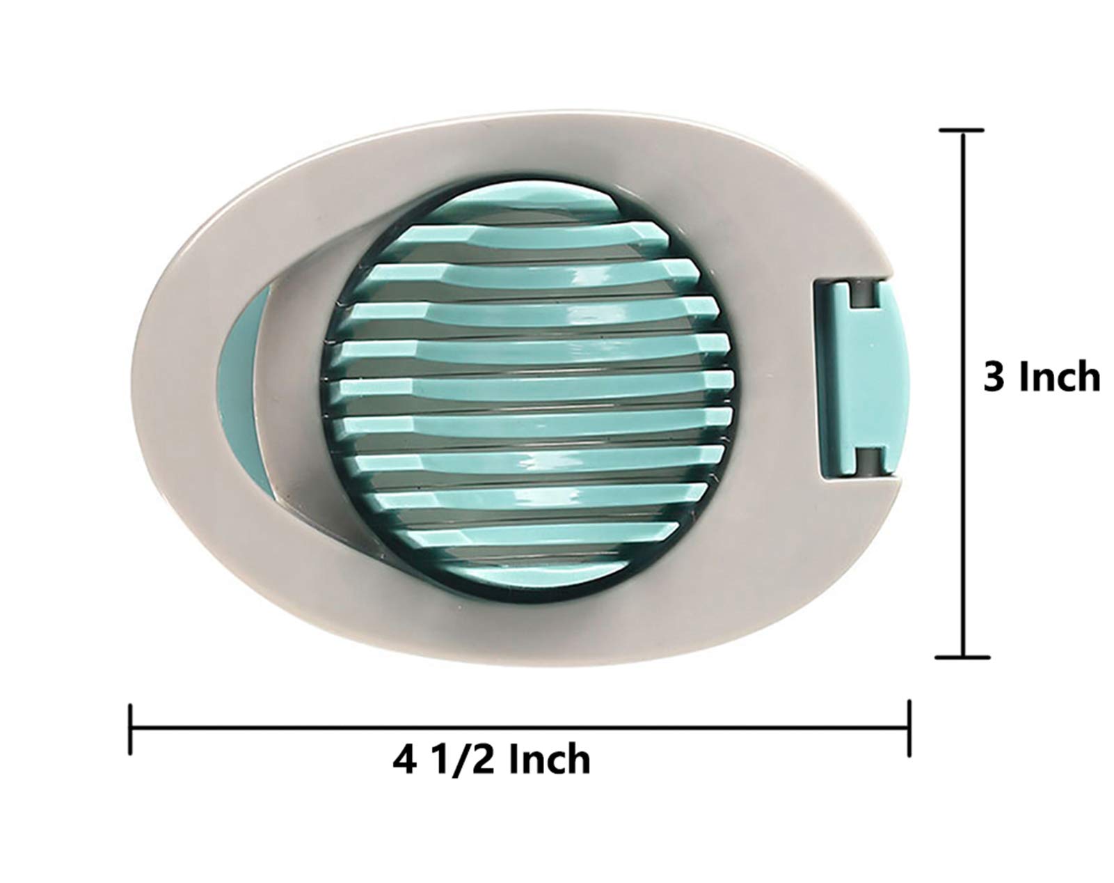 Ortarco Stainless Steel Egg Slicer & Strawberry Cutter - Perfect for Boiled Eggs, Fruits, Salads & Meal Prep (Green)