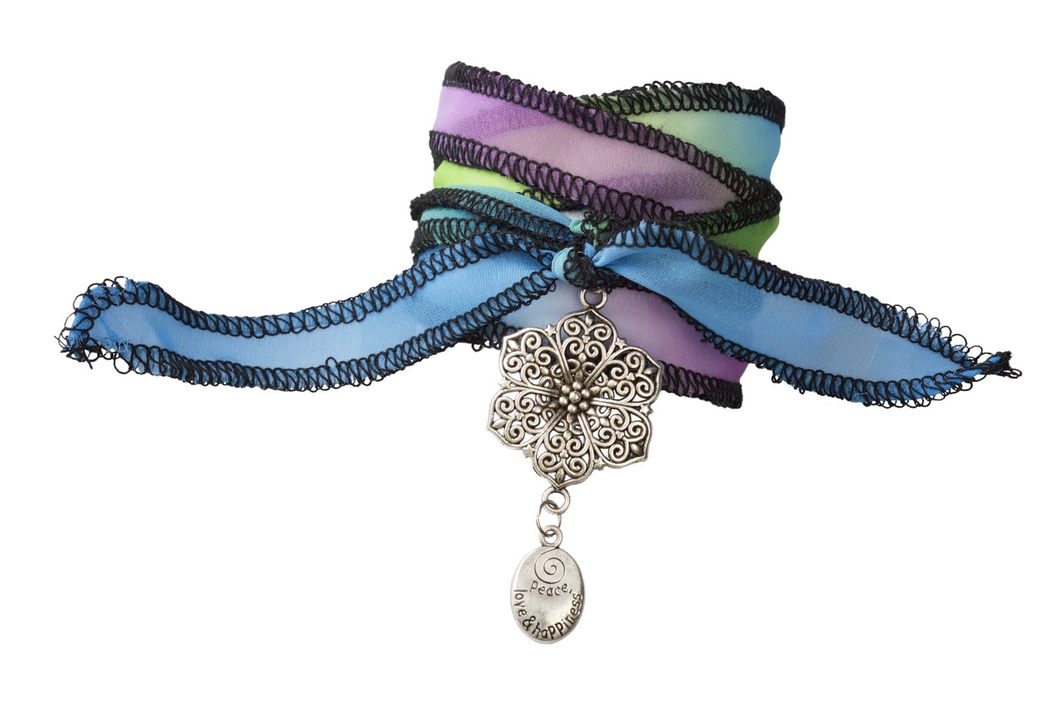 Melissa & Doug Jewelry Made Easy Charmed Ribbon Bracelets Kit - DIY Friendship Bracelet Making Set for Girls Ages 6+ - Perfect for Birthday Gifts, Party Favors & Creative Play