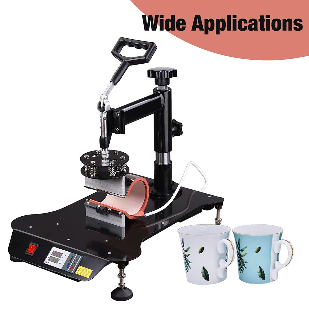 17oz Stainless Steel Heat Press Mug Attachment - Durable Sublimation Tumbler Press for Custom Designs | Perfect for DIY Crafts, Personalized Gifts & Small Business Printing