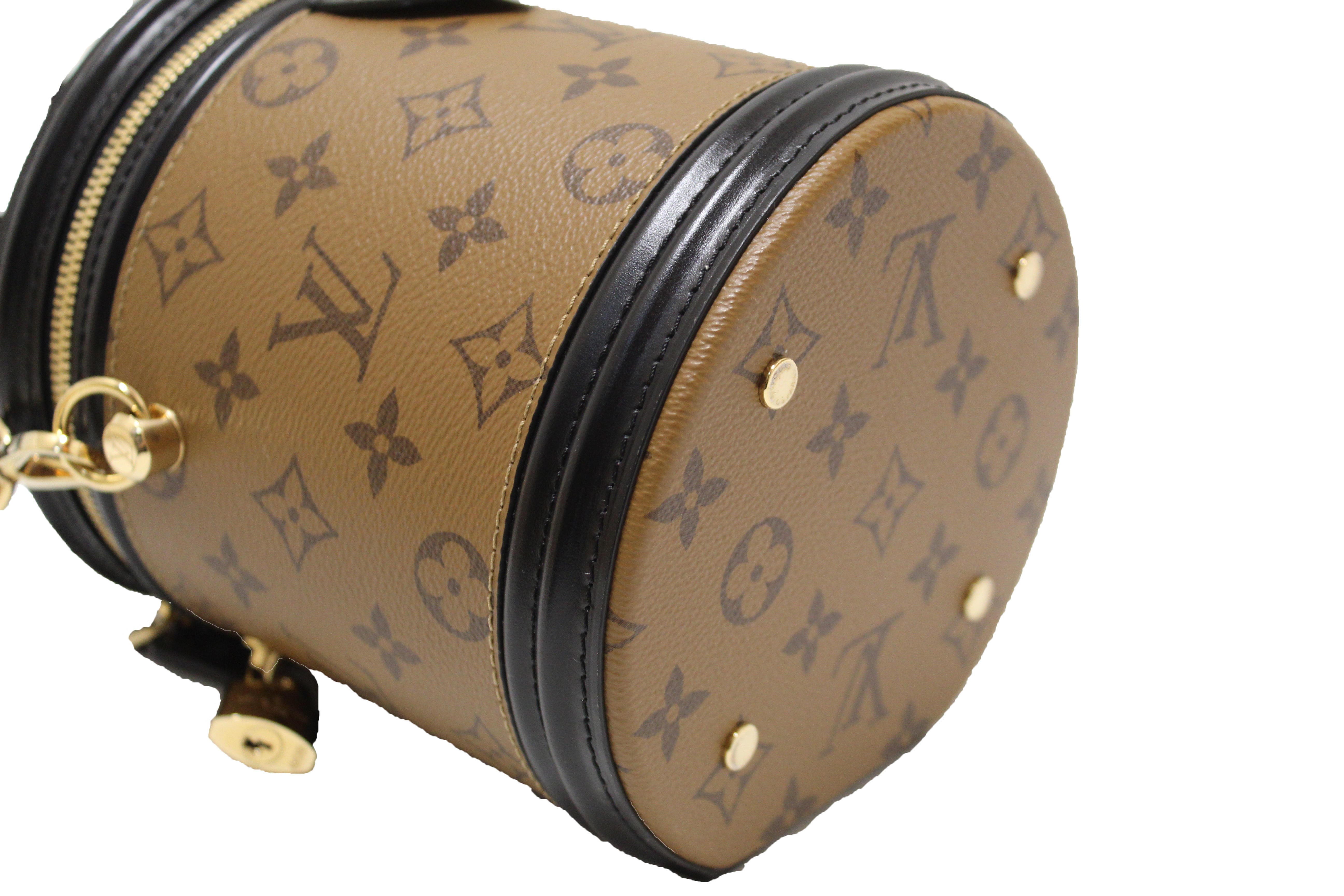 Authentic Louis Vuitton Monogram Reverse Canvas Cannes Vanity Bag - Luxury Crossbody Purse for Women, Fashionable Designer Handbag for Parties, Travel & Everyday Use