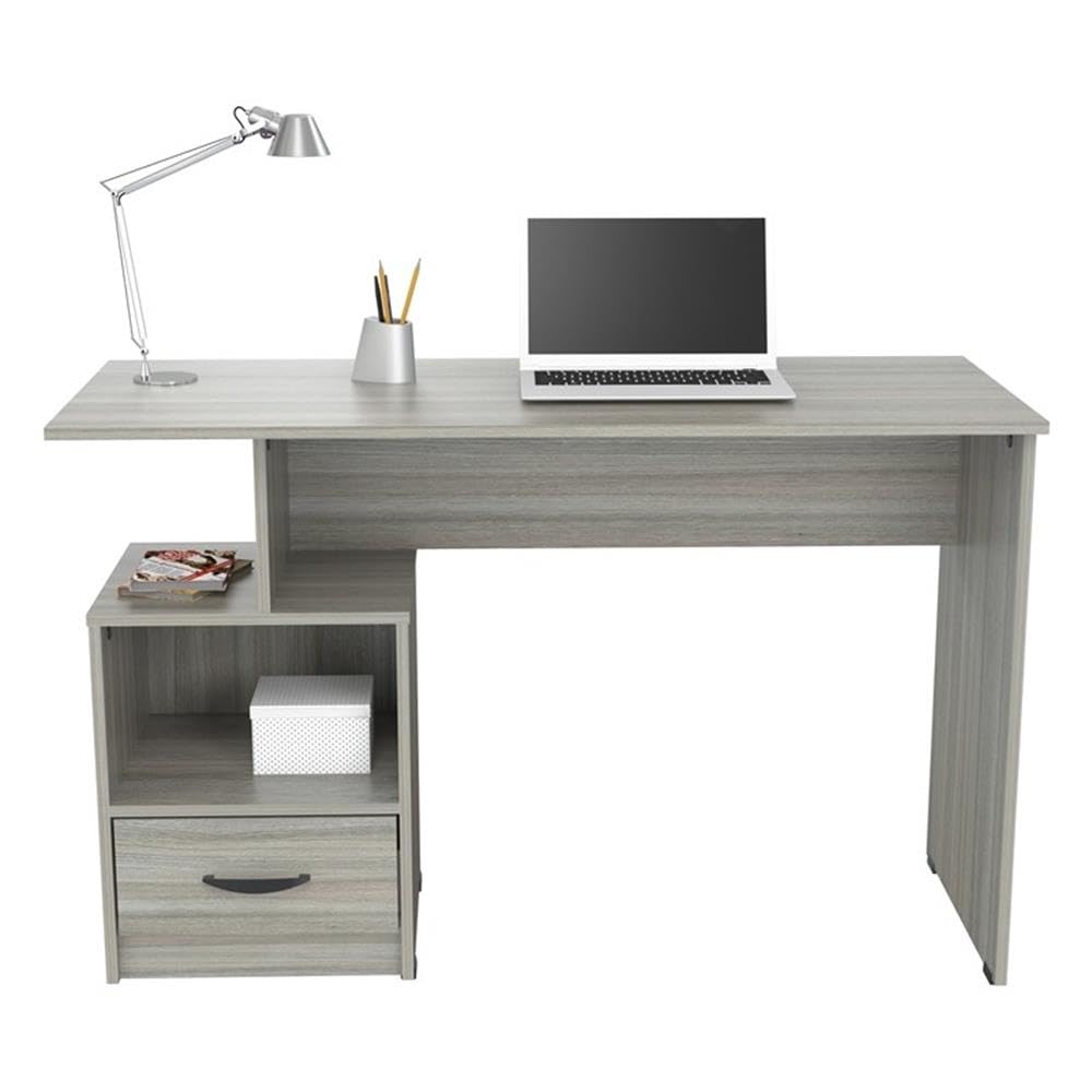 Smoke Oak Inval Writing Desk - Compact Home Office Solution