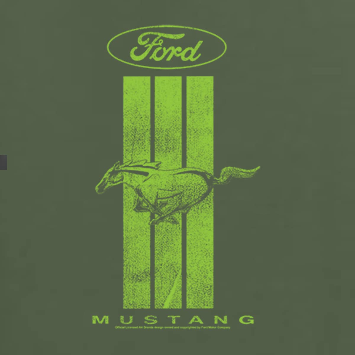 Premium Tri-Blend T-Shirt for Men - Green Striped Ford Mustang Cars & Trucks Design | Casual Wear & Car Enthusiast Gift