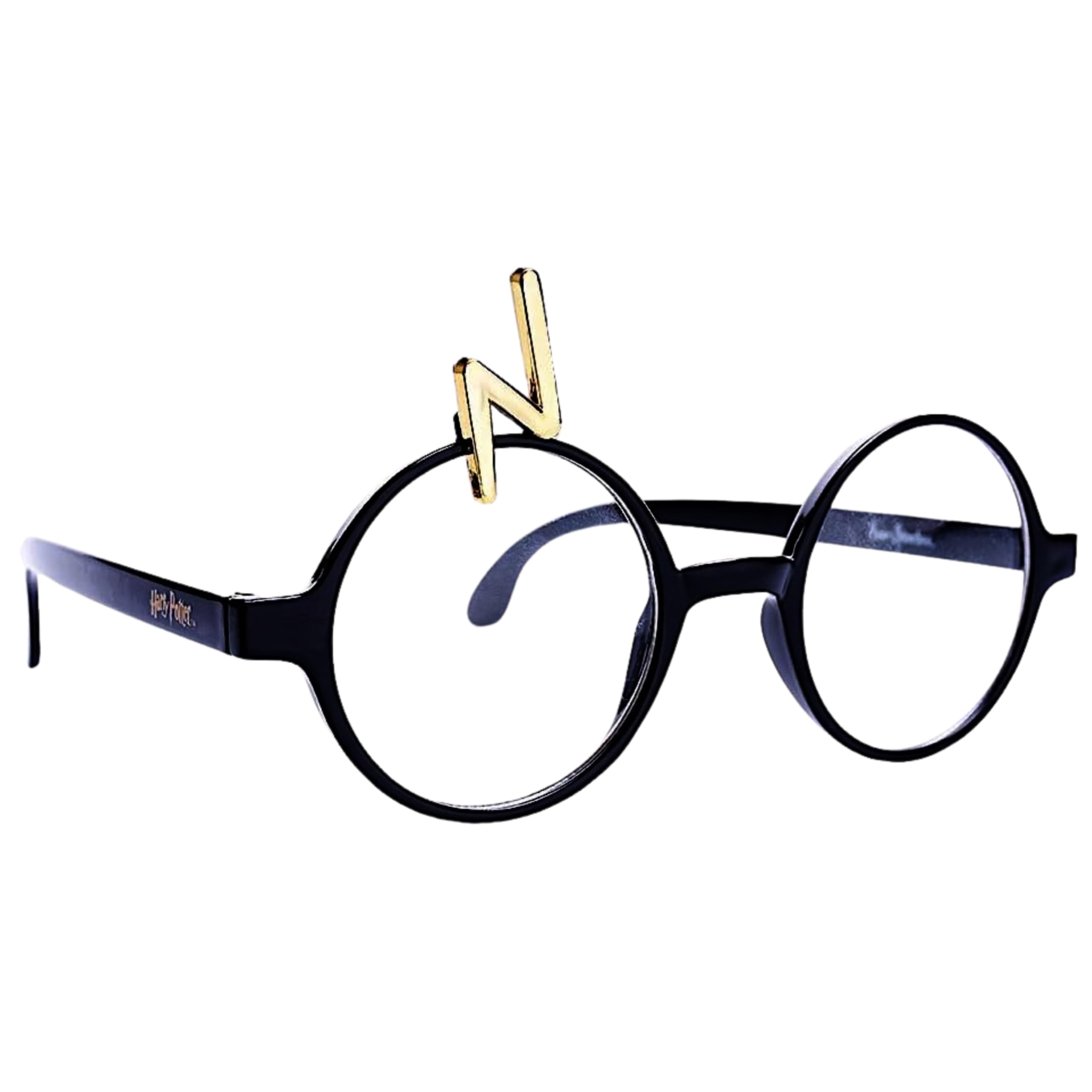 Official Harry Potter Glasses for Kids - Wizarding World Costume Accessory with Black Frames & Lightning Bolt Scar | One Size Fits Most | Perfect for Halloween, Cosplay, and Themed Birthday Parties