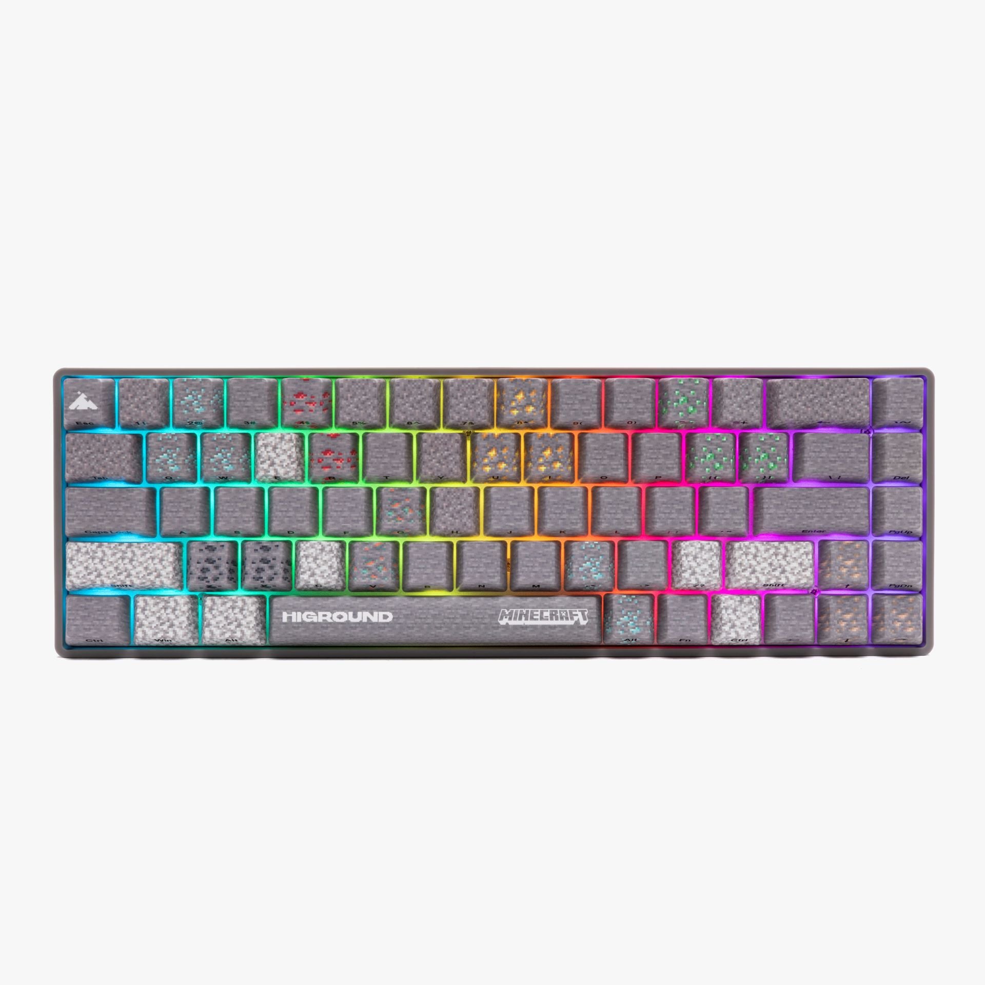 HG x Minecraft Basecamp 65HE Mechanical Gaming Keyboard - Custom RGB Backlit, Hot-Swappable Switches for PC Gamers | Perfect for Minecraft Gaming, Coding & Office Work
