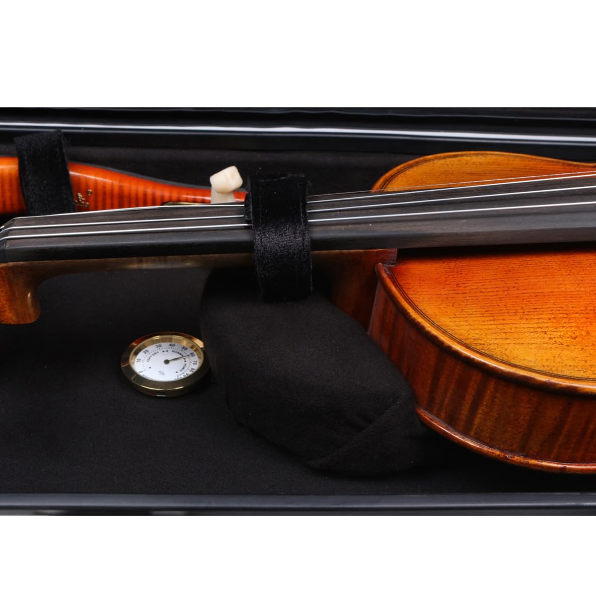 Premium 4/4 Full Size Carbon Fiber Violin Case - Lightweight Hard Shell Travel Case with Shoulder Strap, Music Sheet Pocket & Security Lock (2.1kg, Silver Gray) - Perfect for Professional Musicians, Travel & Performance Protection