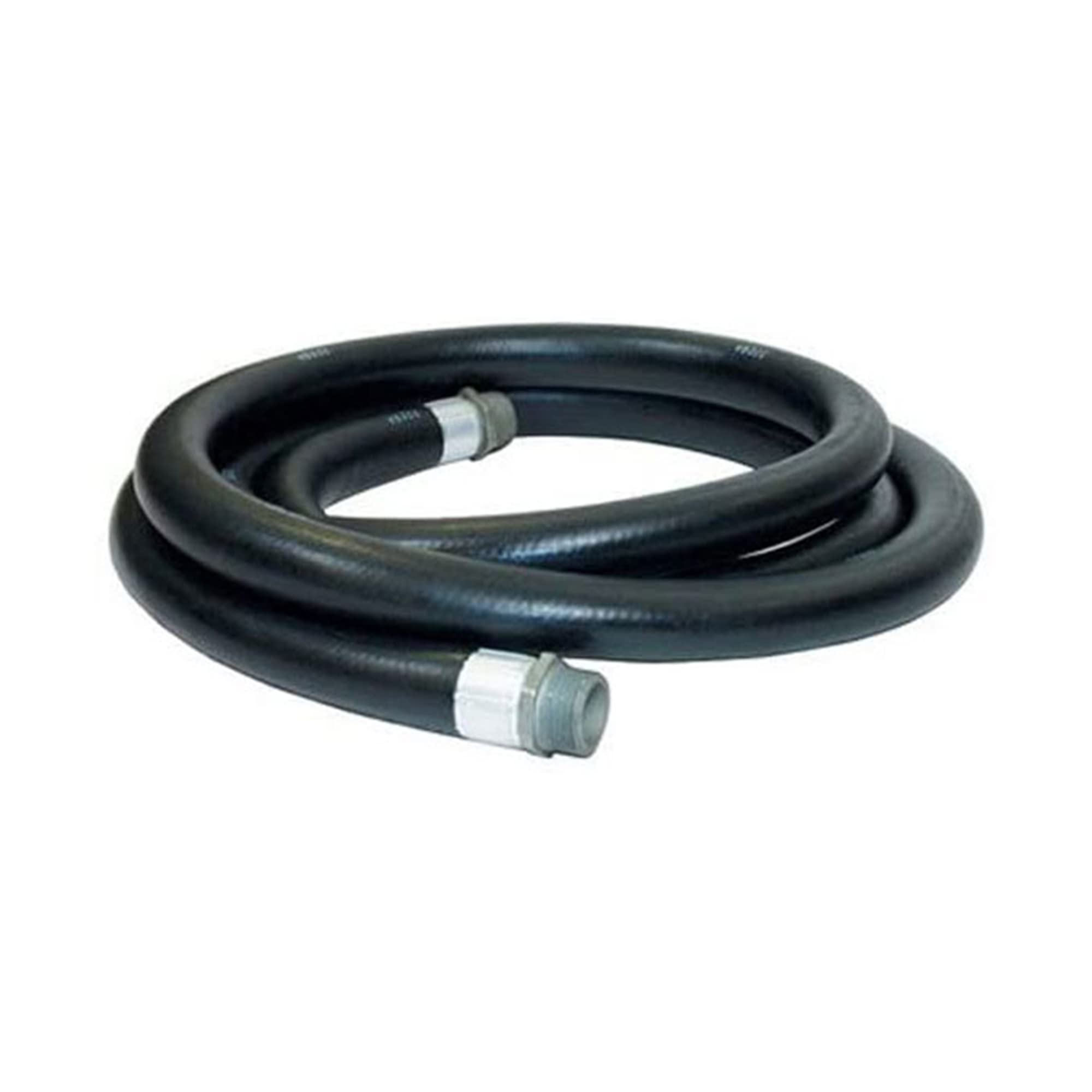 1 Inch Diameter 20ft Farm Fuel Transfer Hose - Gasoline Oil Diesel Tractor Hose with Internal Spring (60 PSI, 2-Pack Black) - Perfect for Agricultural Equipment, Fuel Storage & Tractor Refueling