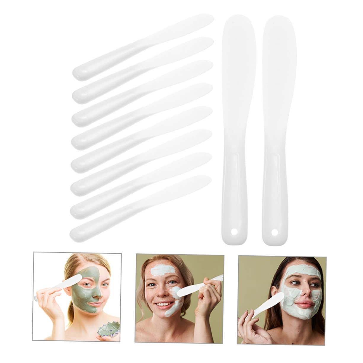 20pcs Silicone Makeup Spatula Set - Skin Care & Cosmetic Lotion Spatula Tool for Creams, Serums, Masks - Perfect for Home, Salon & Travel Use