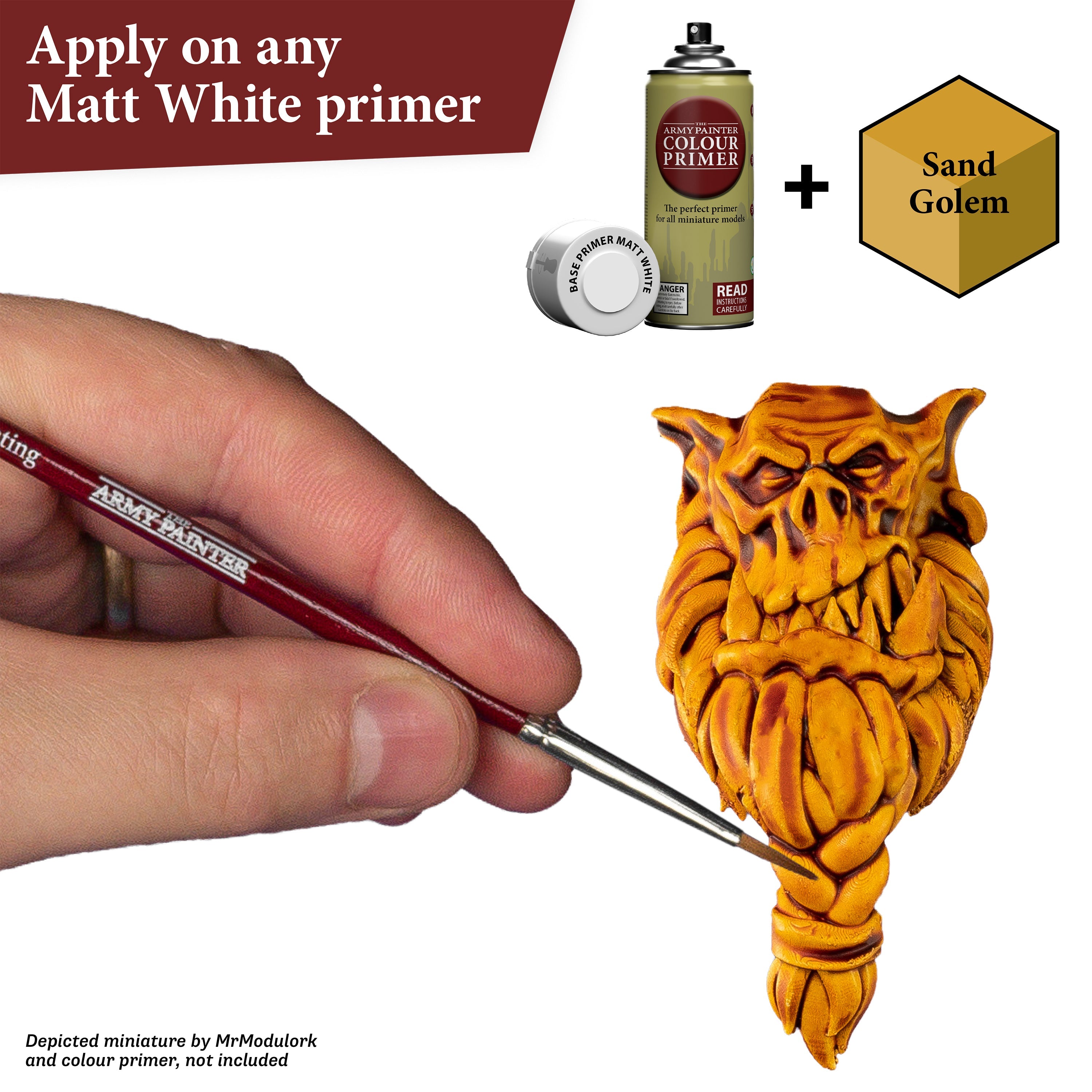 Speedpaint: Sand Golem Miniature Painting Kit - Premium Acrylic Paints for Tabletop RPG & Wargaming - Perfect for D&D, Warhammer, and Fantasy Miniatures